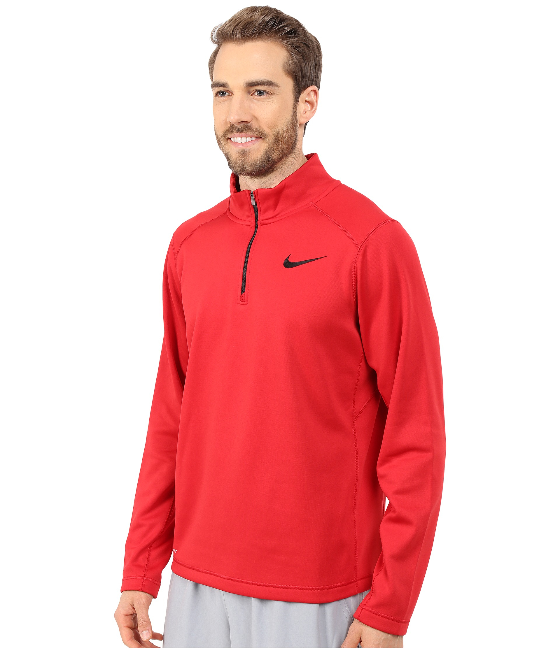 Nike Ko 1/4 Zip Top in Red for Men | Lyst
