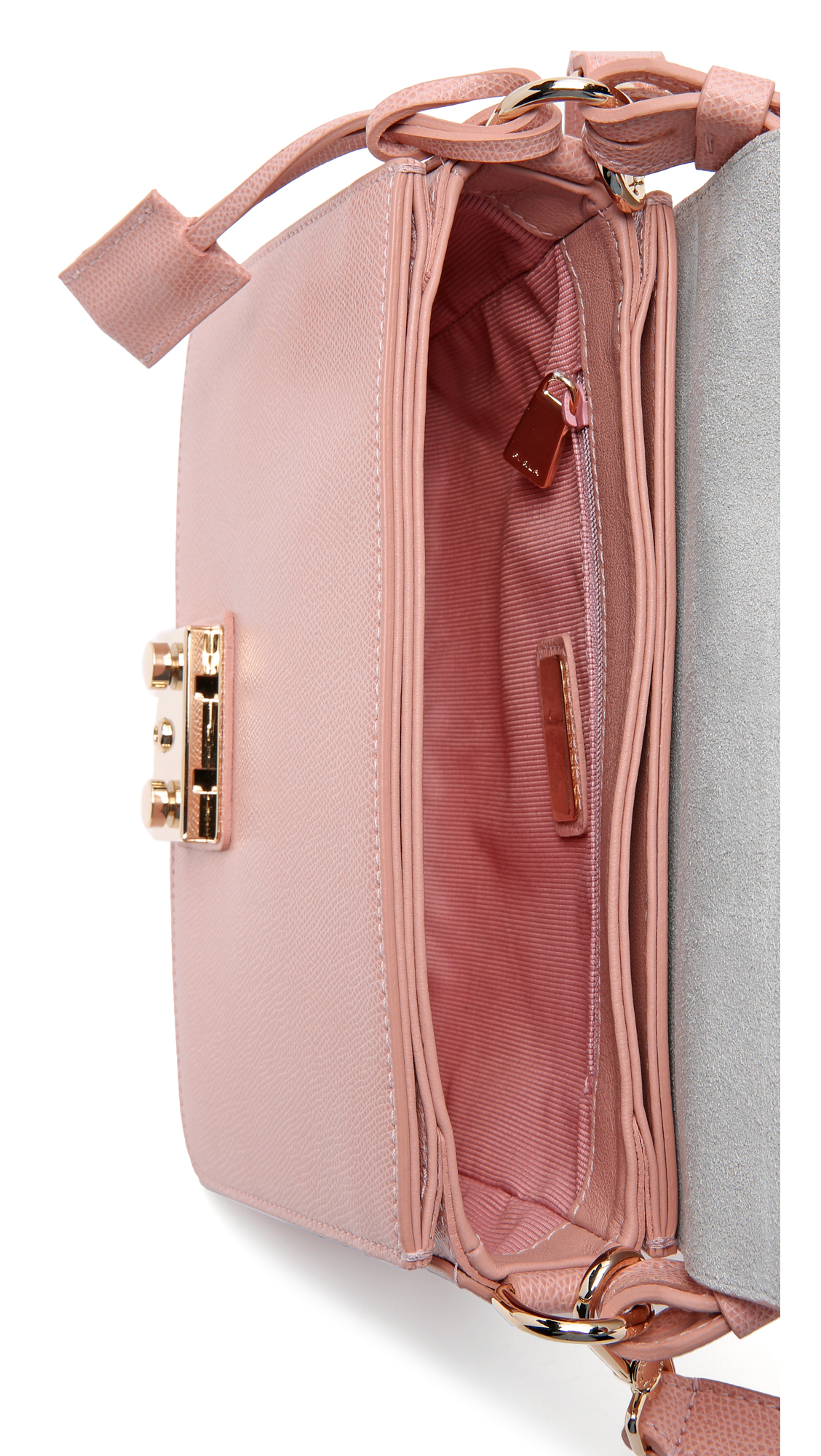 Womens Shoulder bags Furla Shoulder bags Natural - Save 16% Furla Leather Metropolis Small Crossbody Bag in Pink 