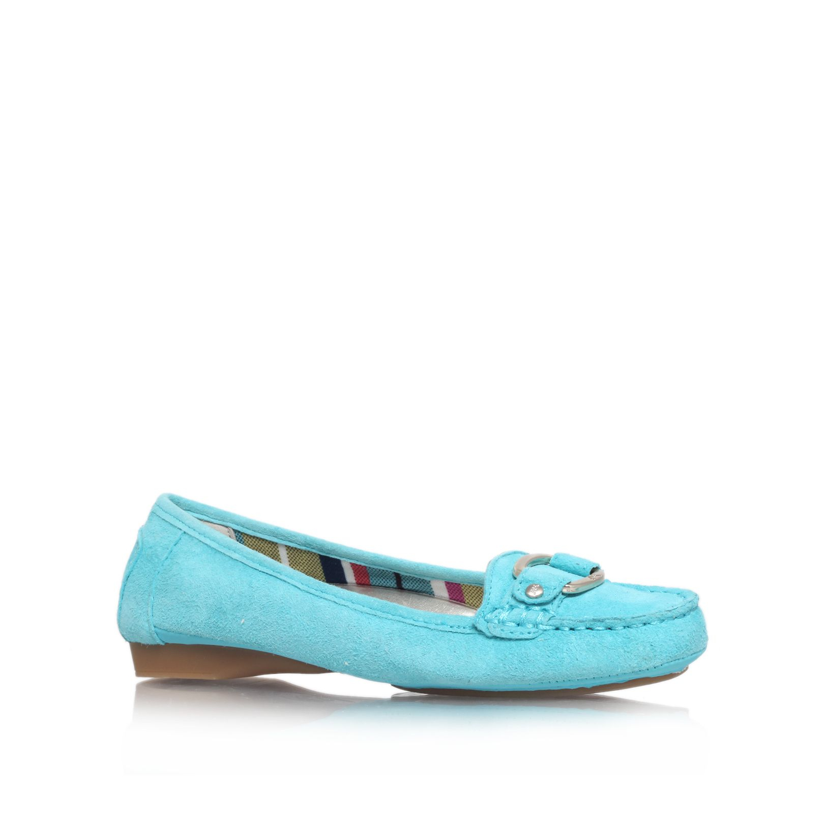 Anne Klein Pythia6 Flat Loafer Shoes in Blue (Turquoise) | Lyst