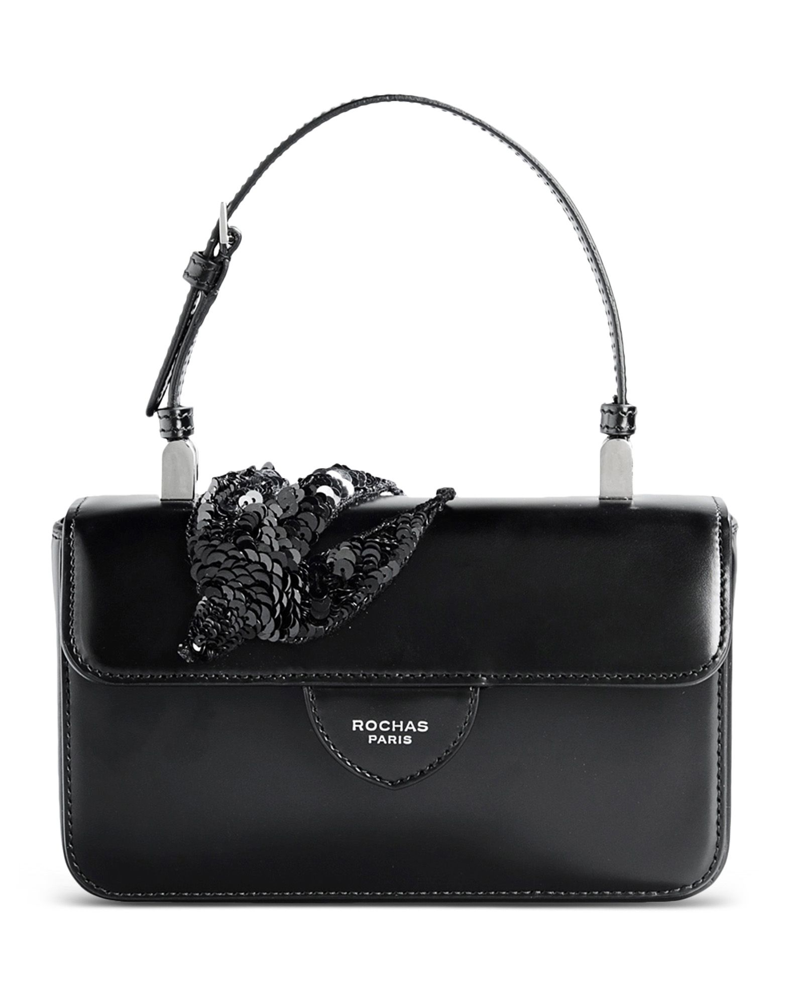 Rochas Small Leather Bag in Black | Lyst