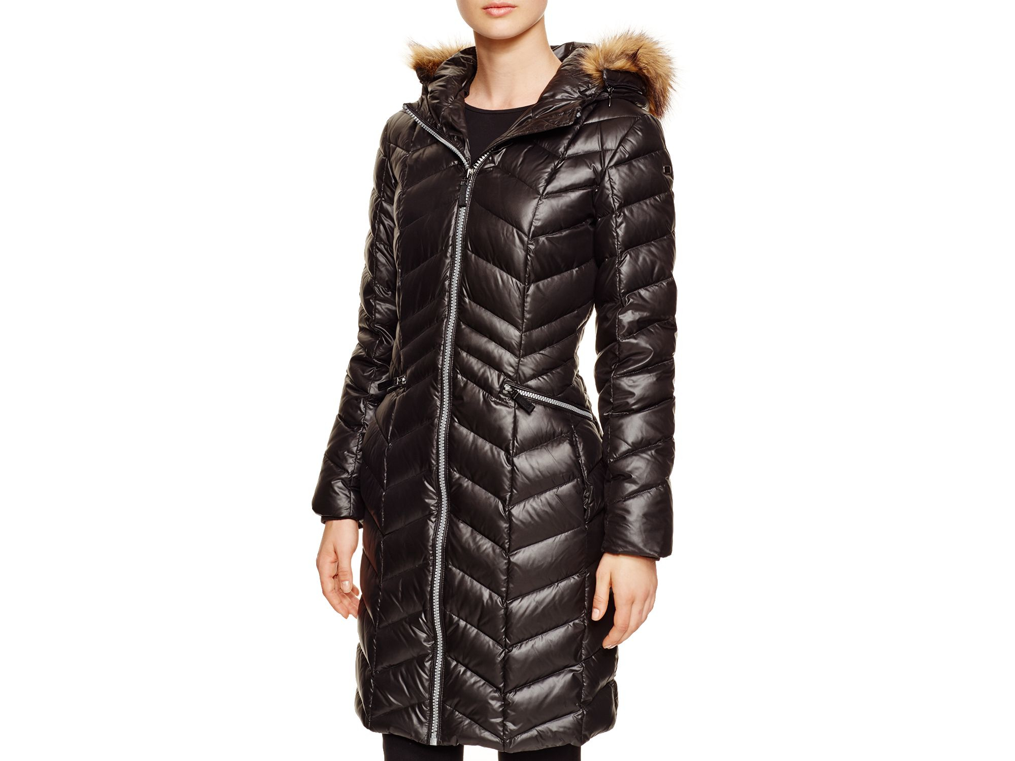 marc new york belted puffer coat