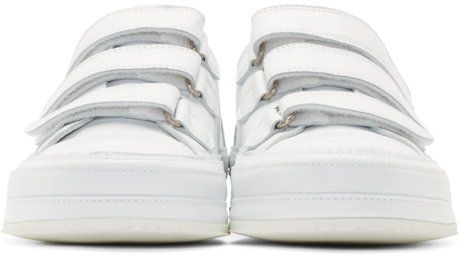 mens white velcro sneakers