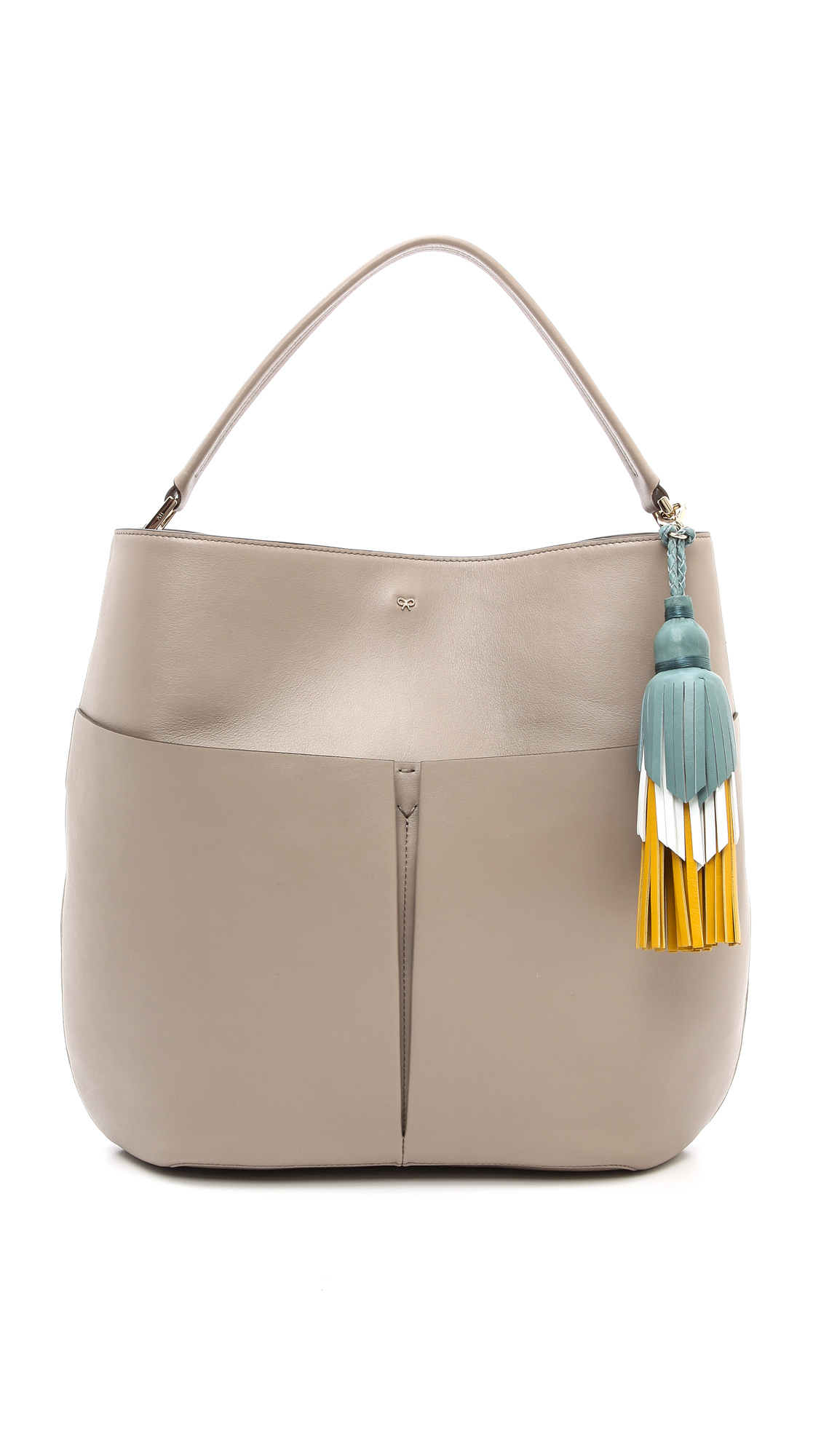 Lyst Anya Hindmarch Nevis Zipper Hobo Bag in Gray