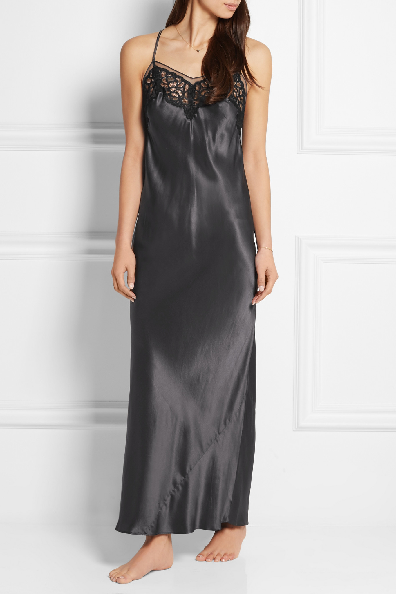 calvin klein silk robe