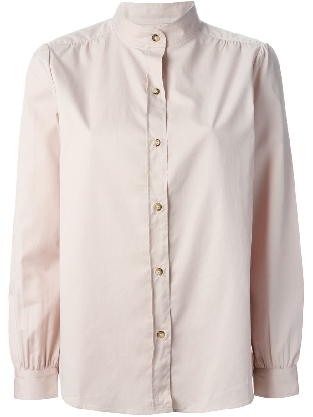 A.p.c. Standup Collar Shirt in Pink (pink & purple) Lyst