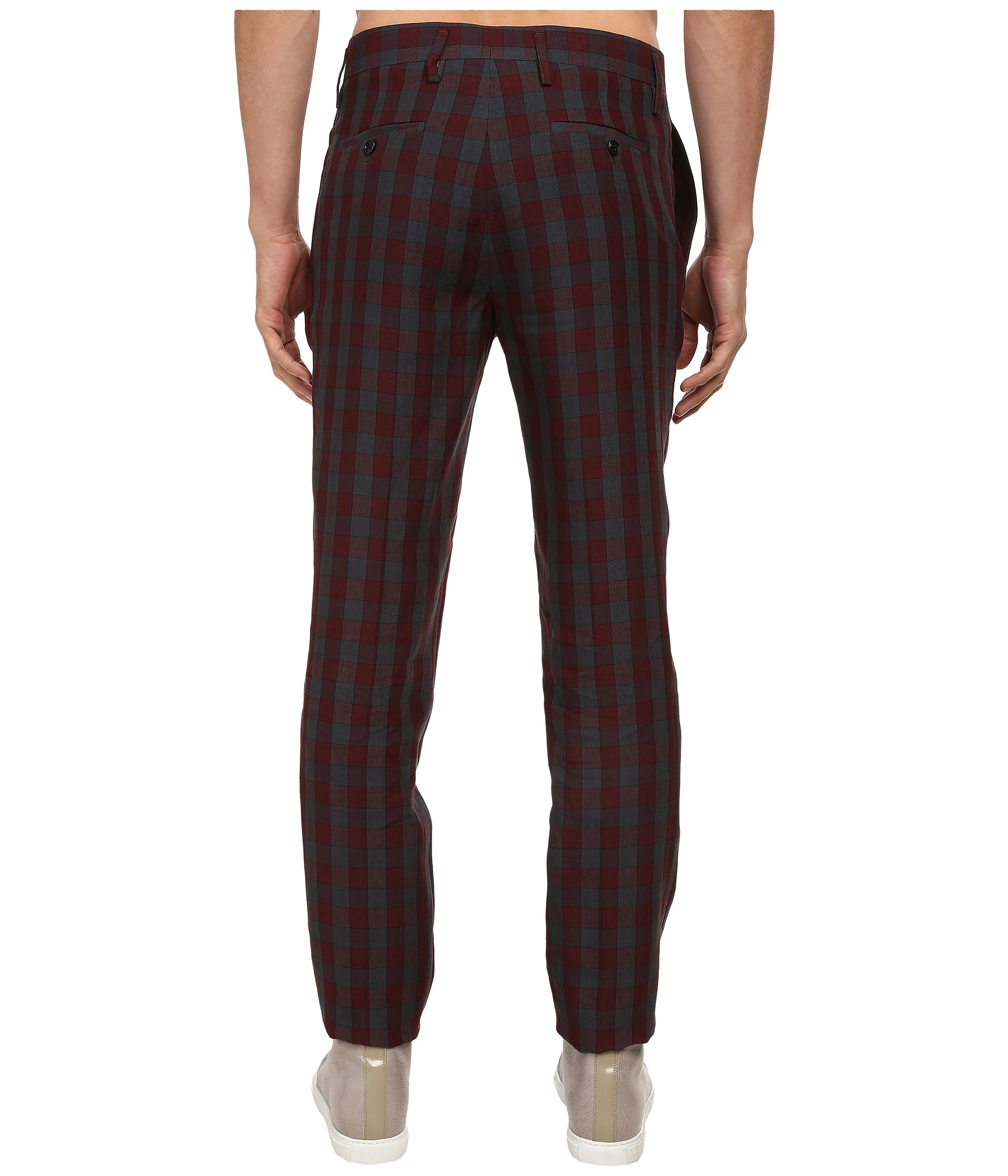 Marc jacobs Tom Check Linen Pant in Blue for Men (Midnight Check) | Lyst
