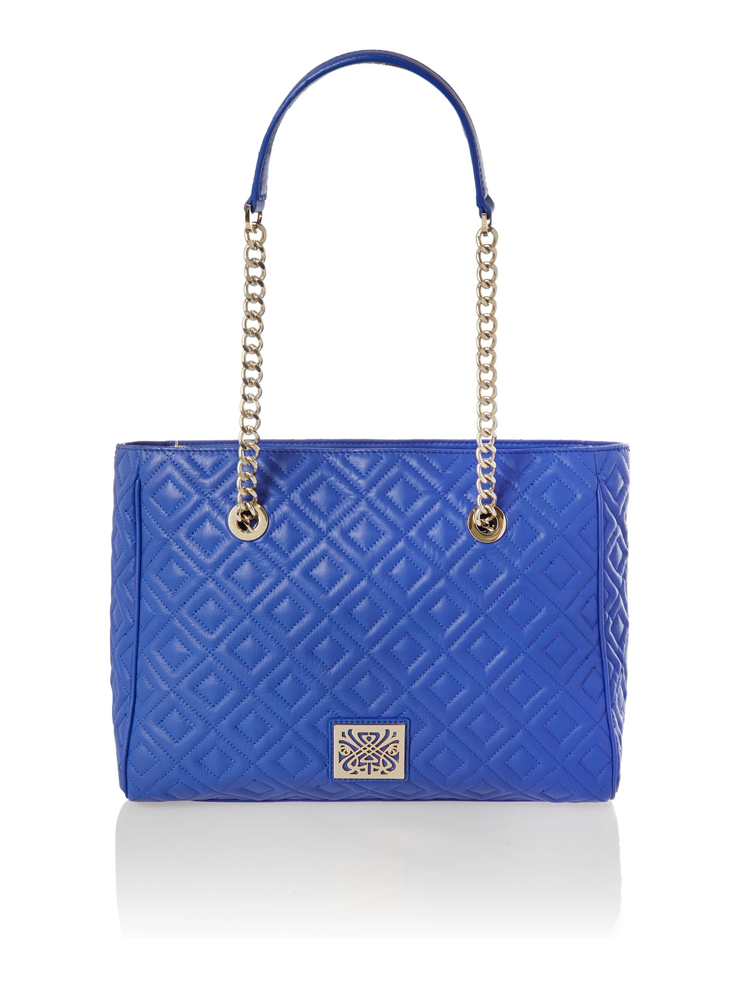 Biba Sandra Quilted Shoulder Tote Handbag in Blue (Cobalt) Lyst