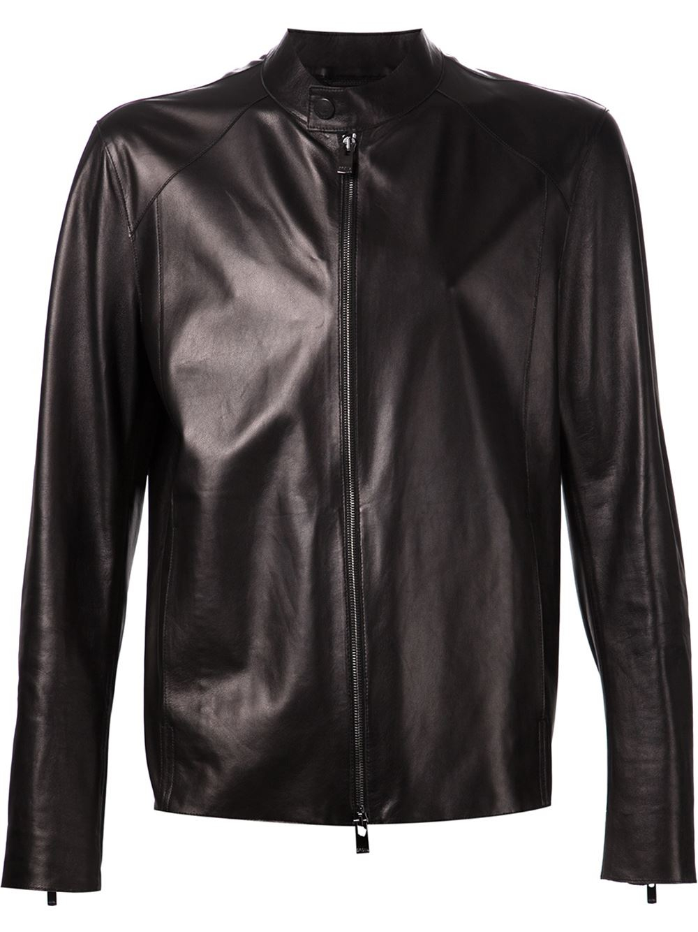 Drome Leather Zip-up Jacket in Black for Men | Lyst