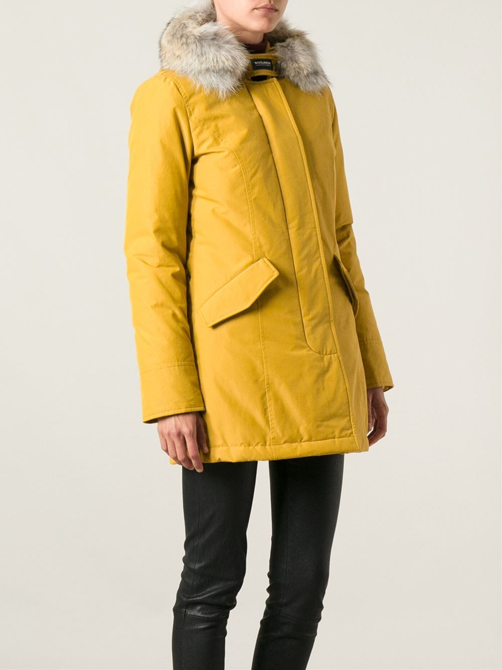 woolrich yellow parka