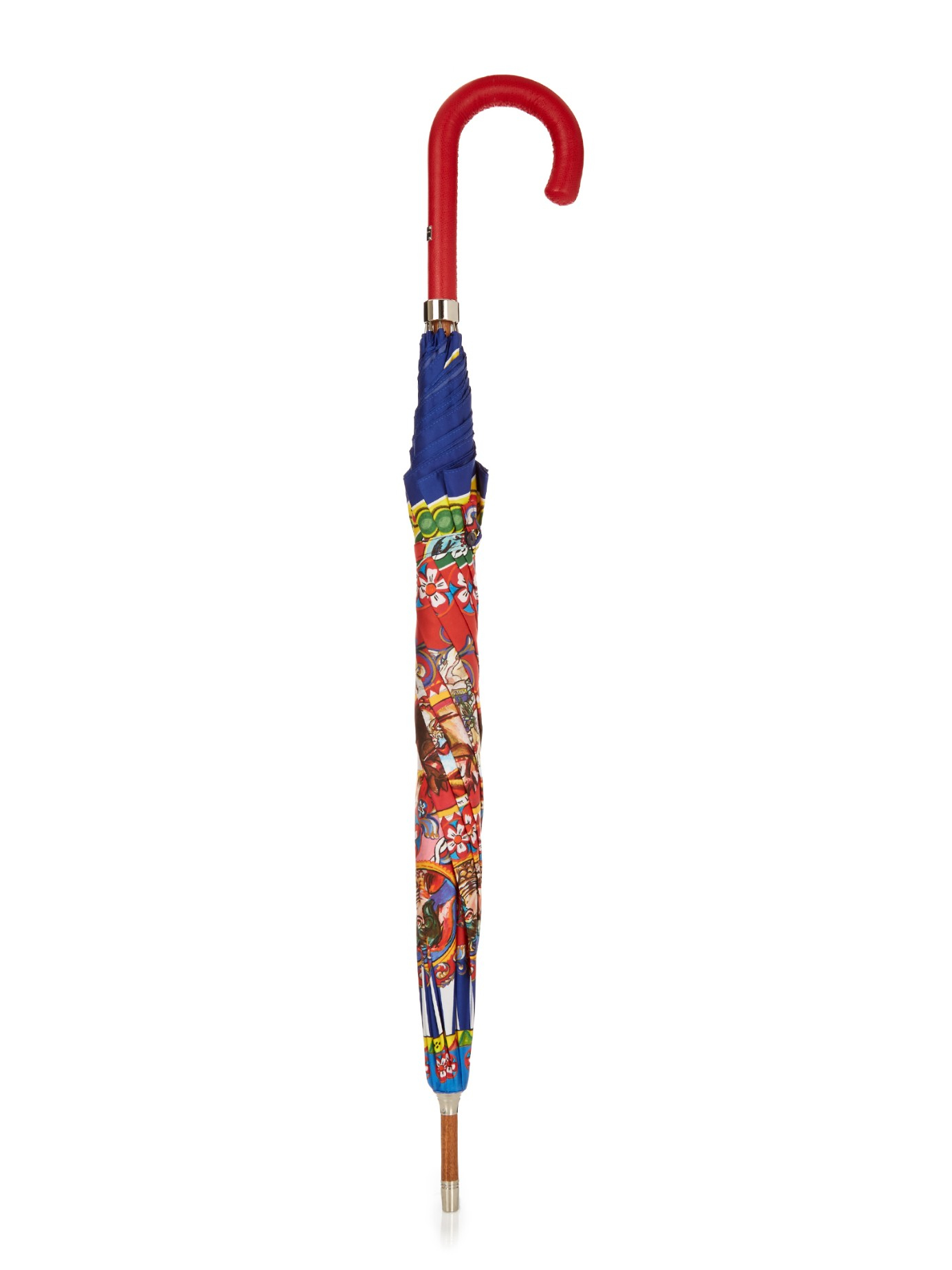 Dolce & Gabbana Carettoprint Leatherhandle Umbrella in Blue Lyst