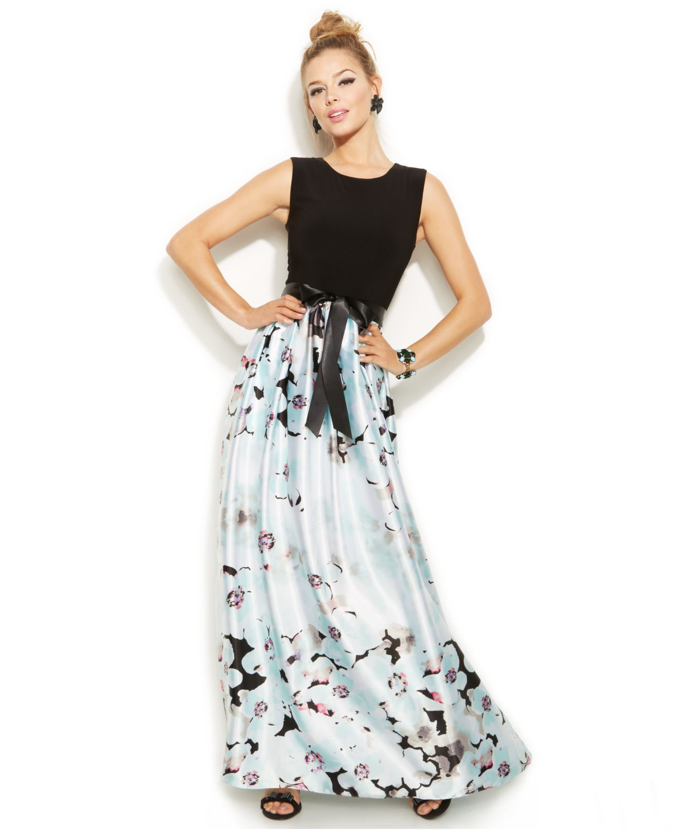 betsy and adam floral gown