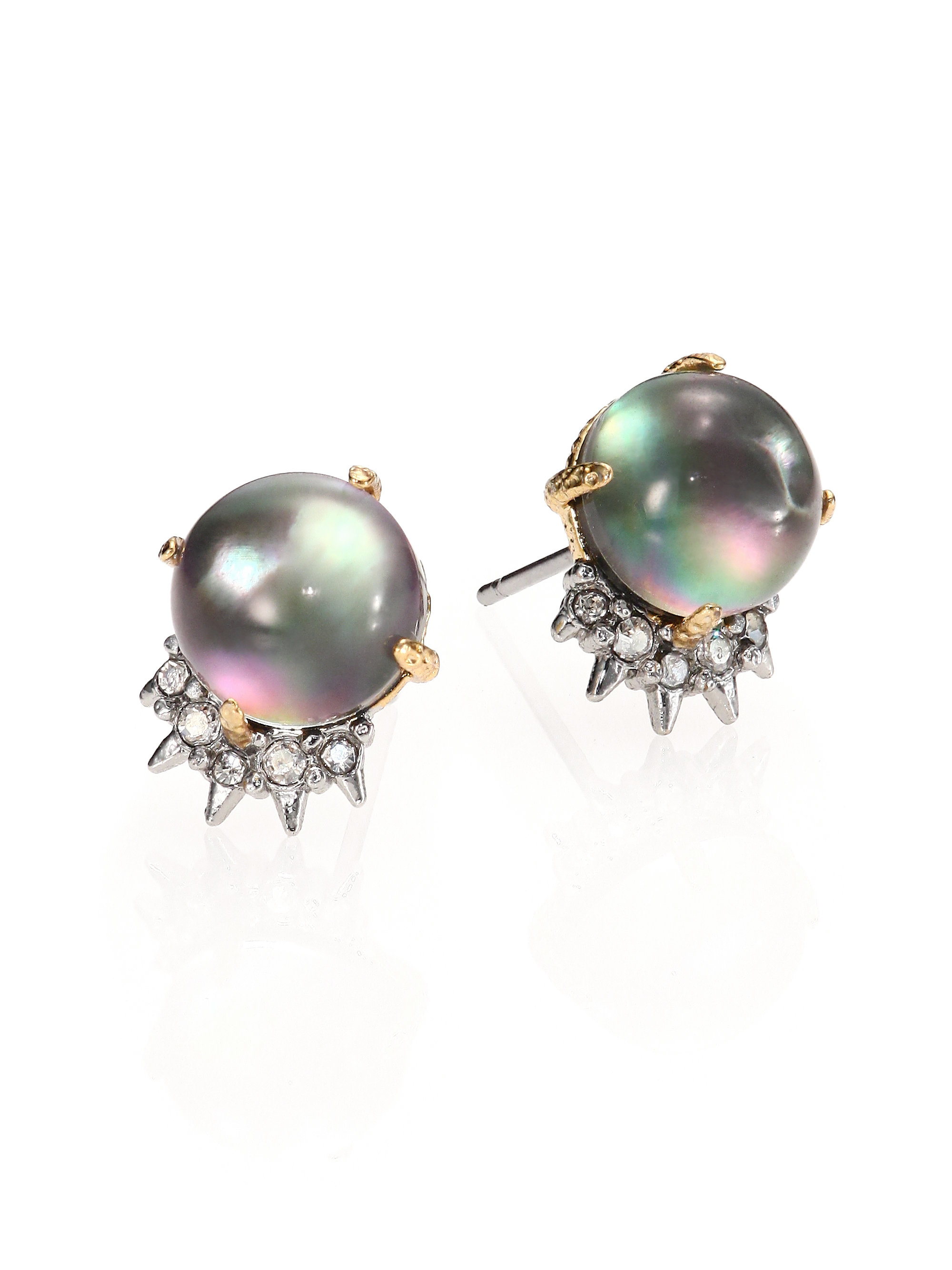Lyst Alexis Bittar Elements Shadow Star Crystal Black Mother Of Gallery
