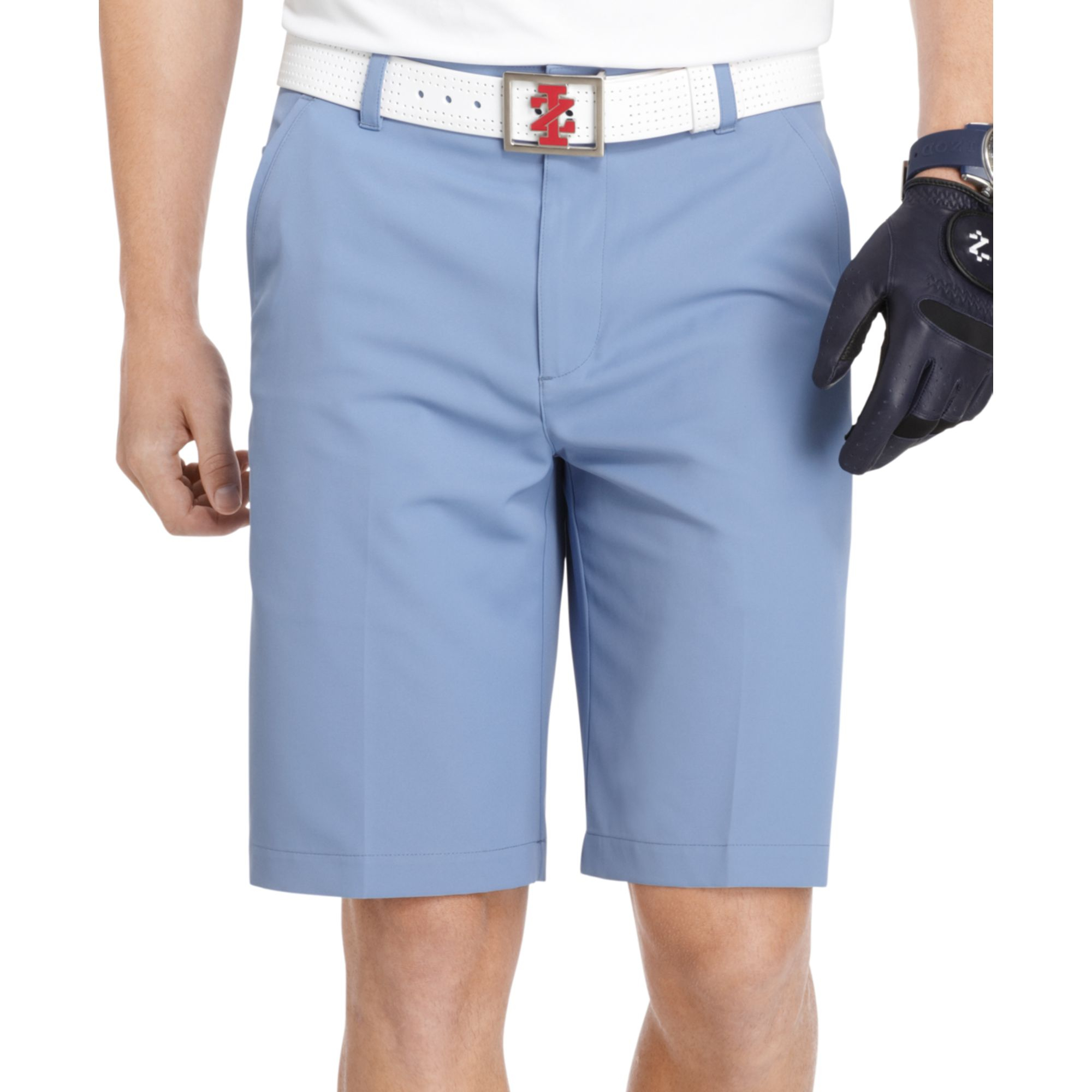 Izod Slim Fit Performance Golf Shorts in Blue for Men - Lyst