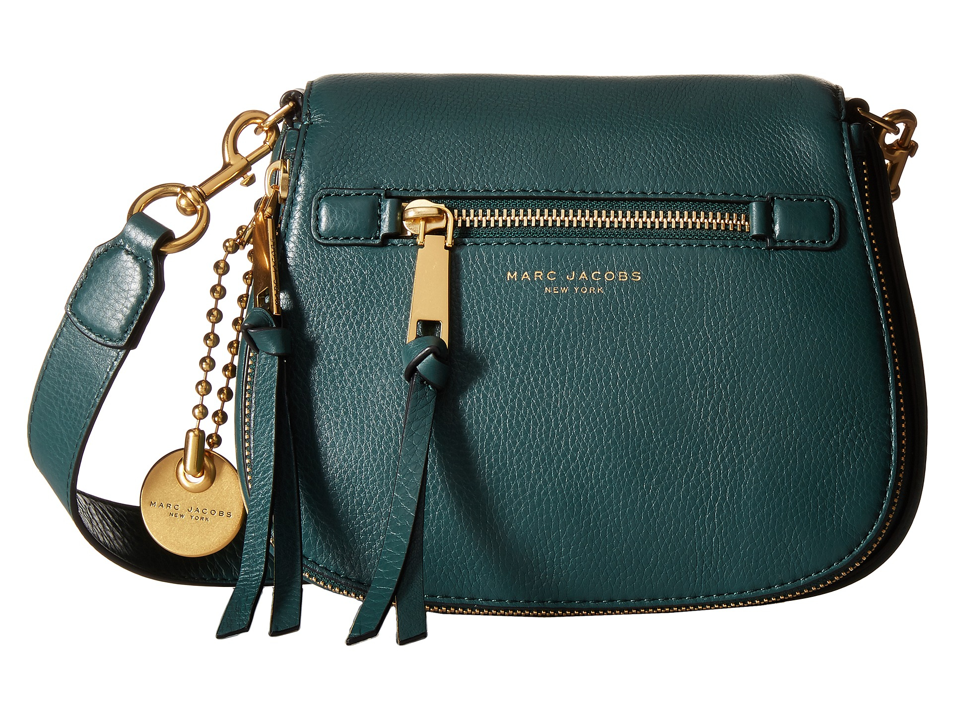 Lyst Marc Jacobs Recruit Small Saddle Bag In Green Gallery