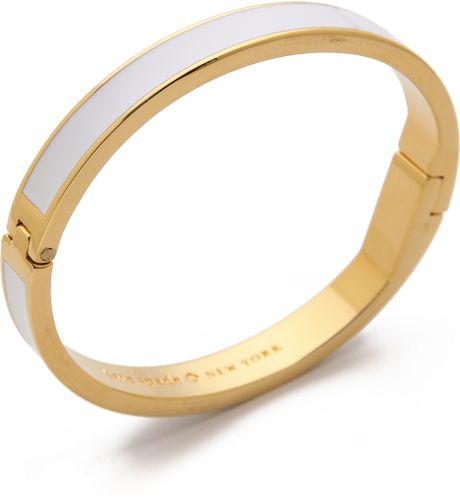 kate spade white bangle bracelet