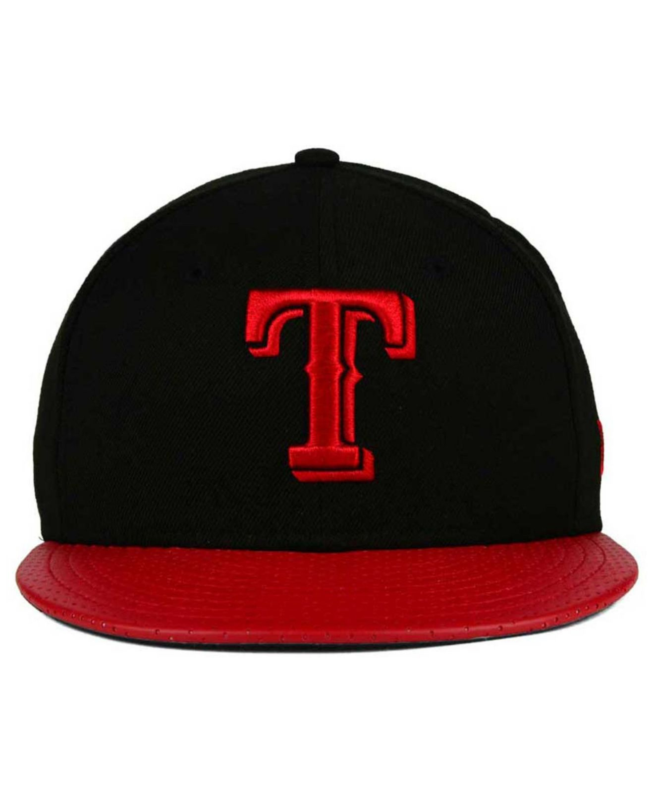 KTZ Texas Rangers All Field Perforated 59fifty Cap in Black for Men