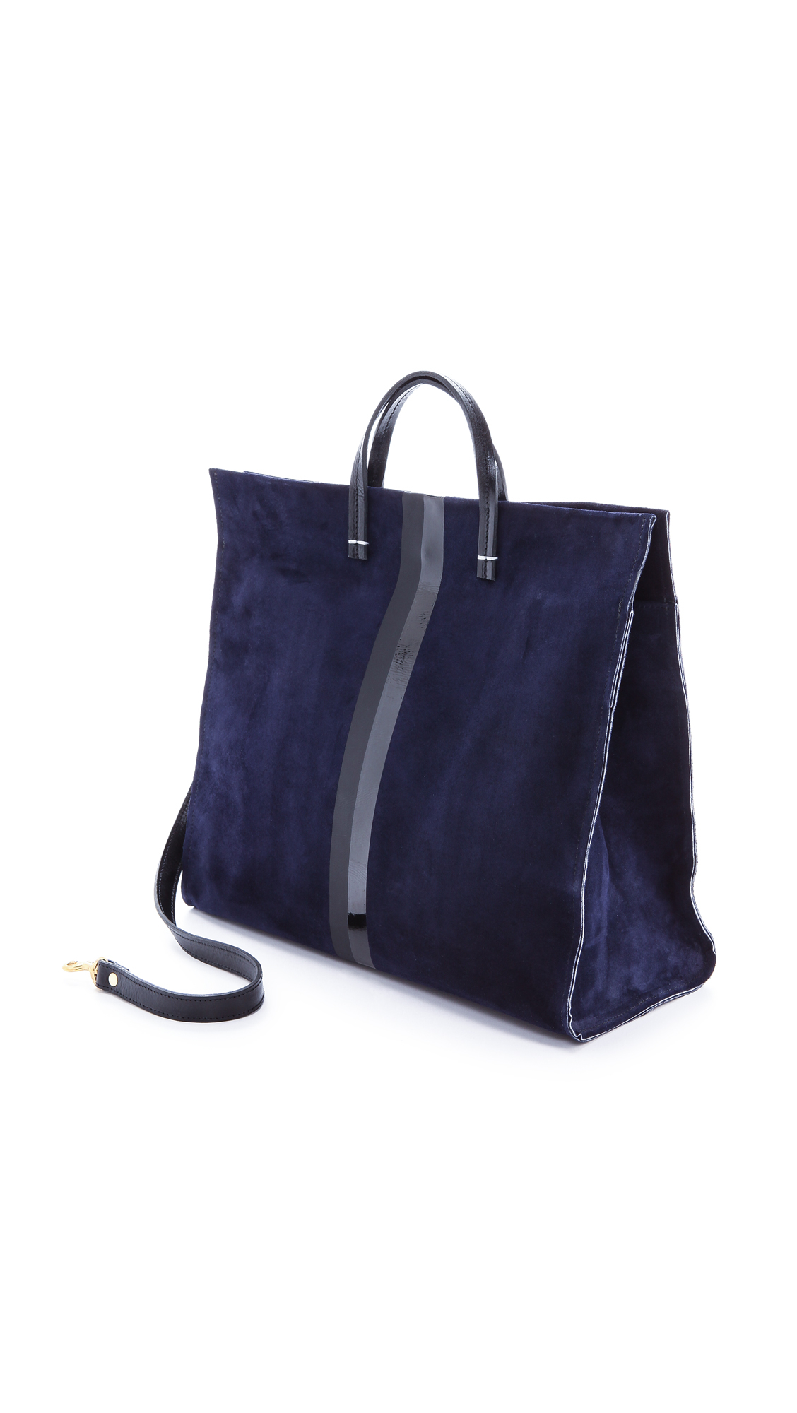 clare v suede tote