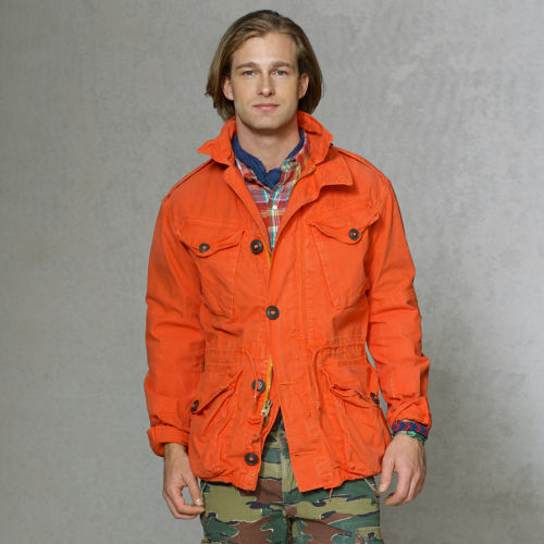 orange ralph lauren jacket
