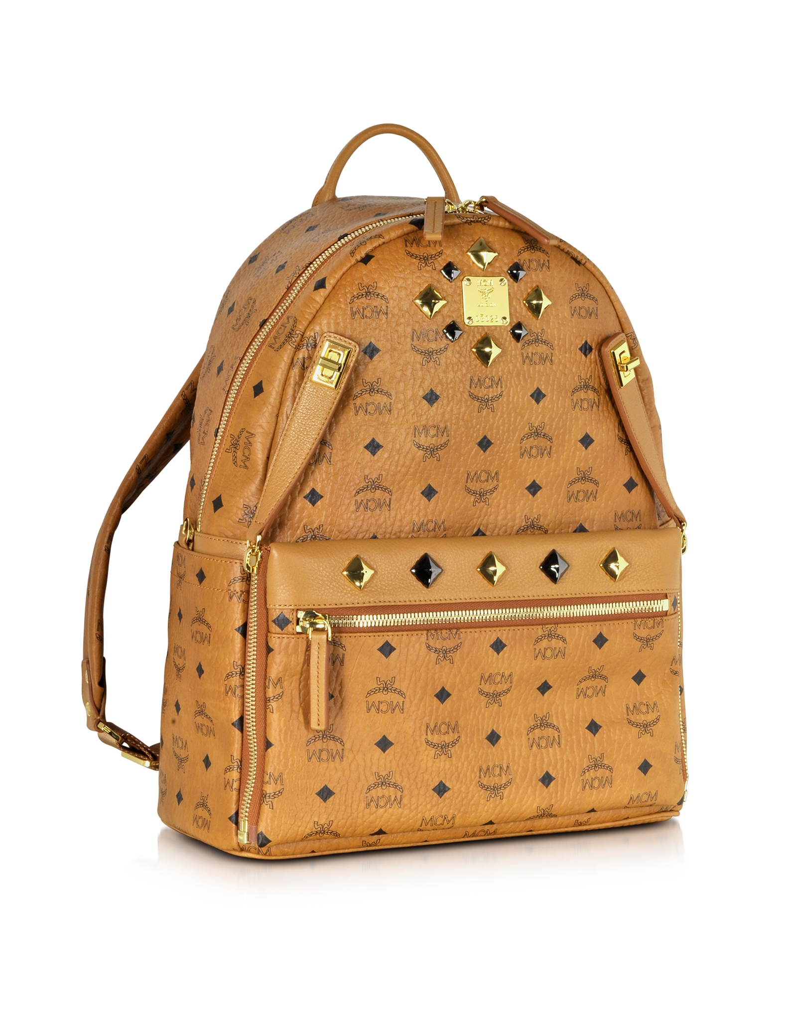 Lyst - Mcm Medium Dual Stark Backpack in Brown