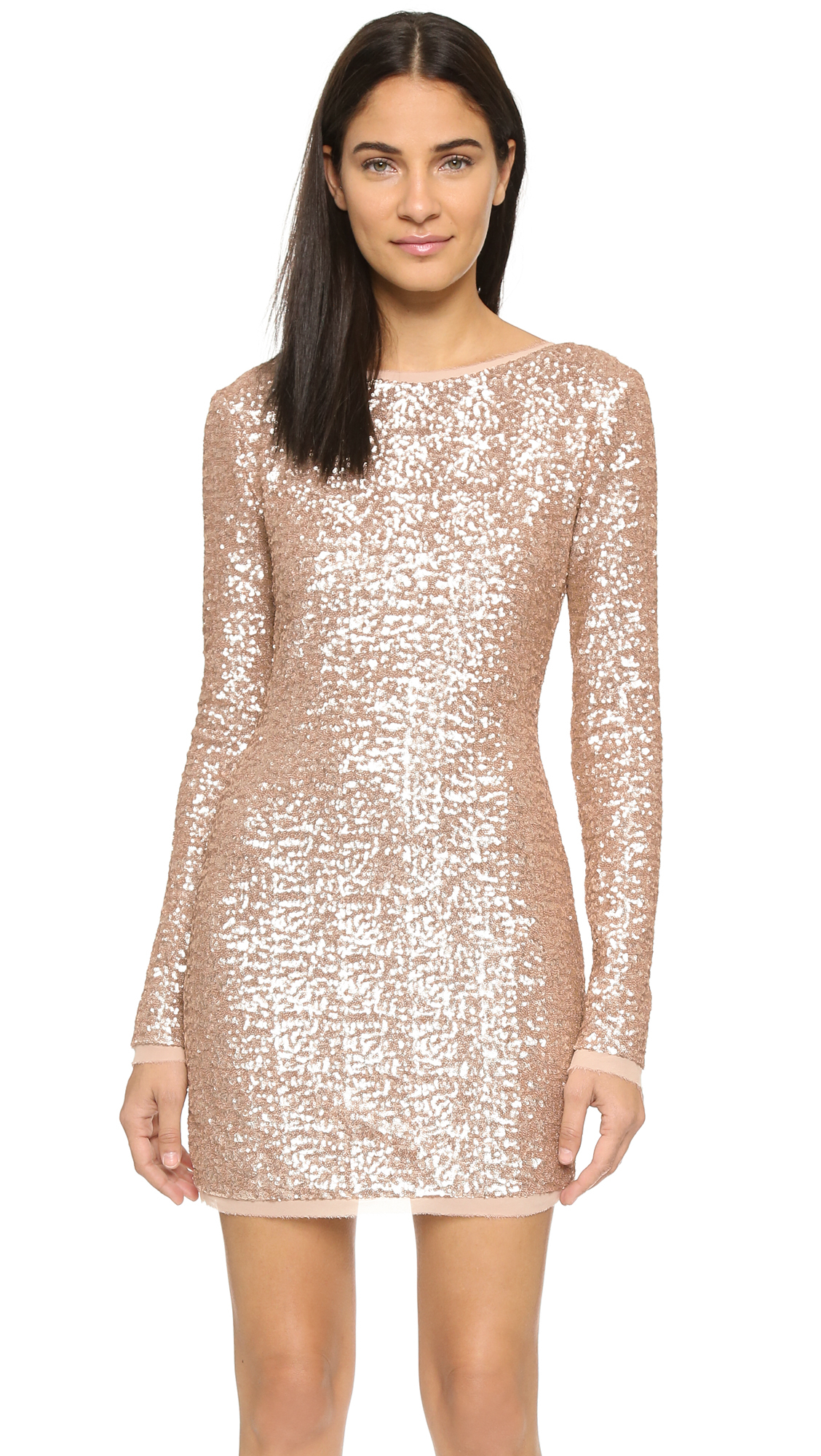 Rachel Zoe Synthetic Sequin Mini Dress in Rose Gold (Pink ...
