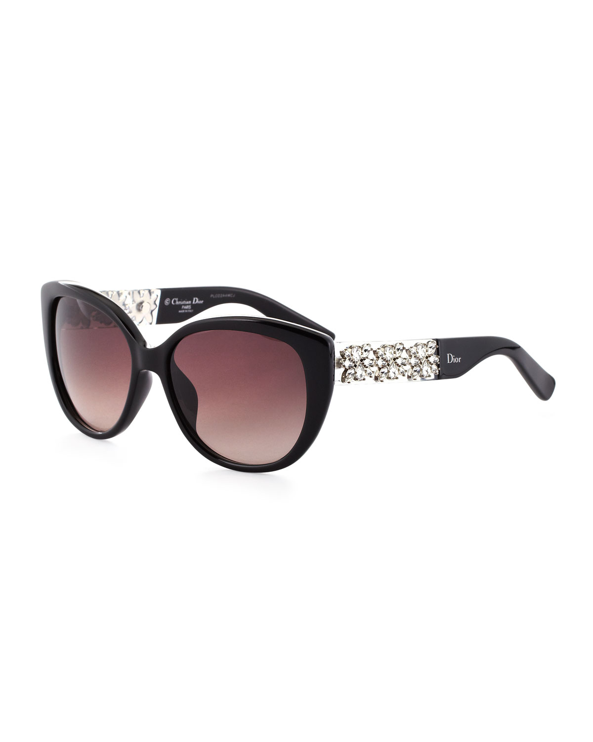 Dior Mystere CrystalTemple Sunglasses in Black for Men Lyst