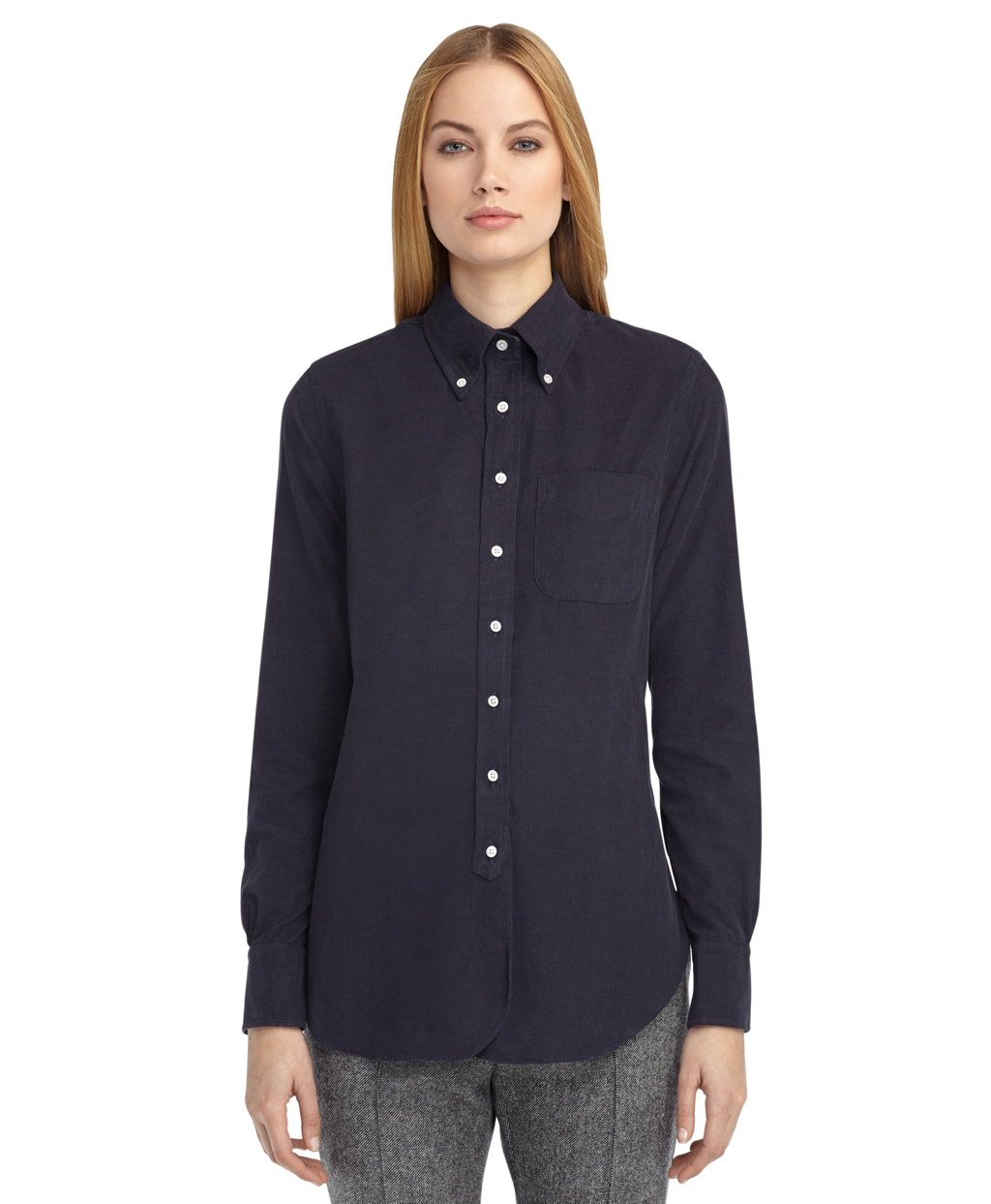 Brooks brothers Corduroy Button-Down Shirt in Blue | Lyst