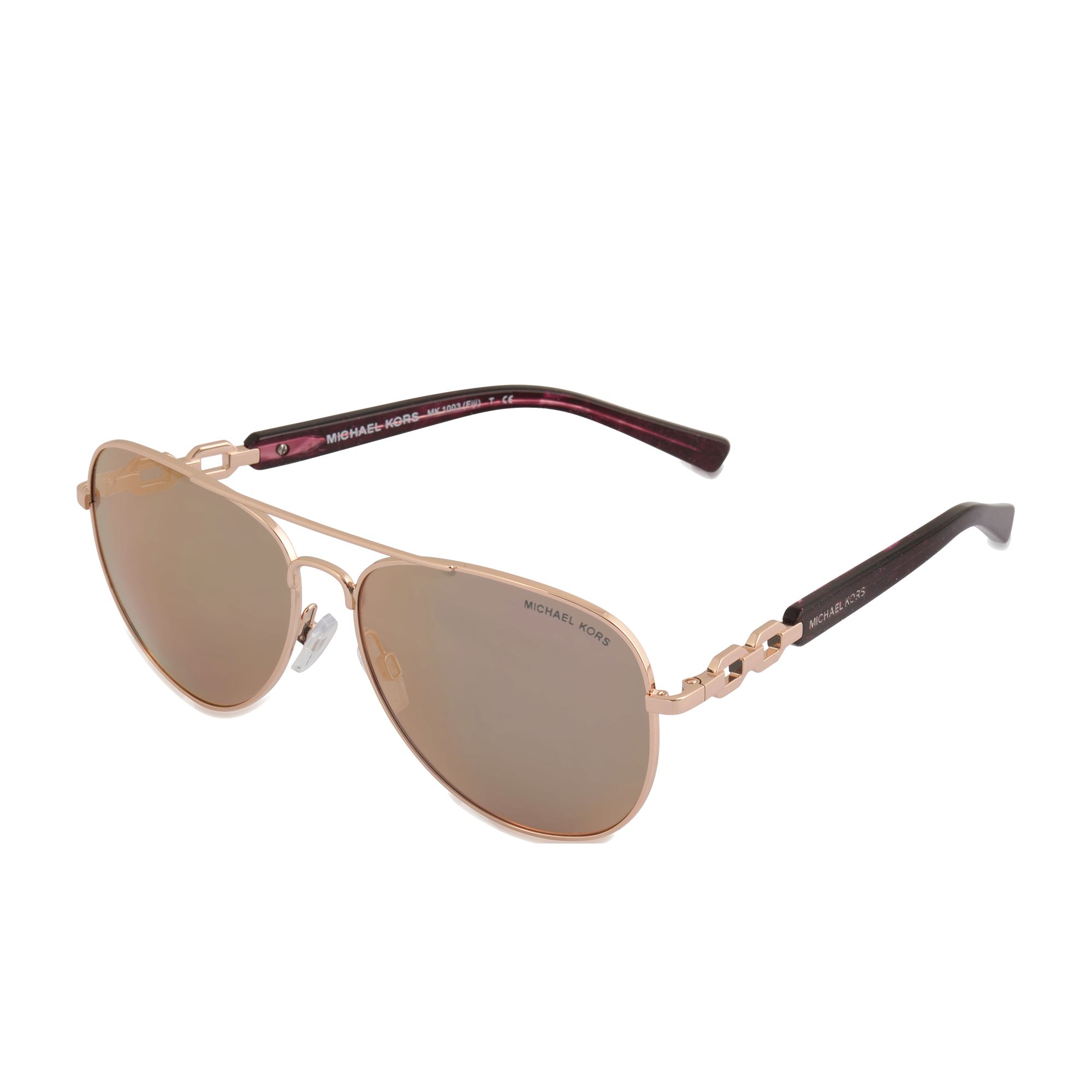 MICHAEL Michael Kors Fiji Rose Gold Sunglasses Mk1003 in Metallic | Lyst