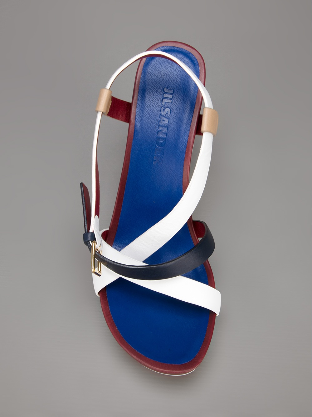 jil sander white sandals