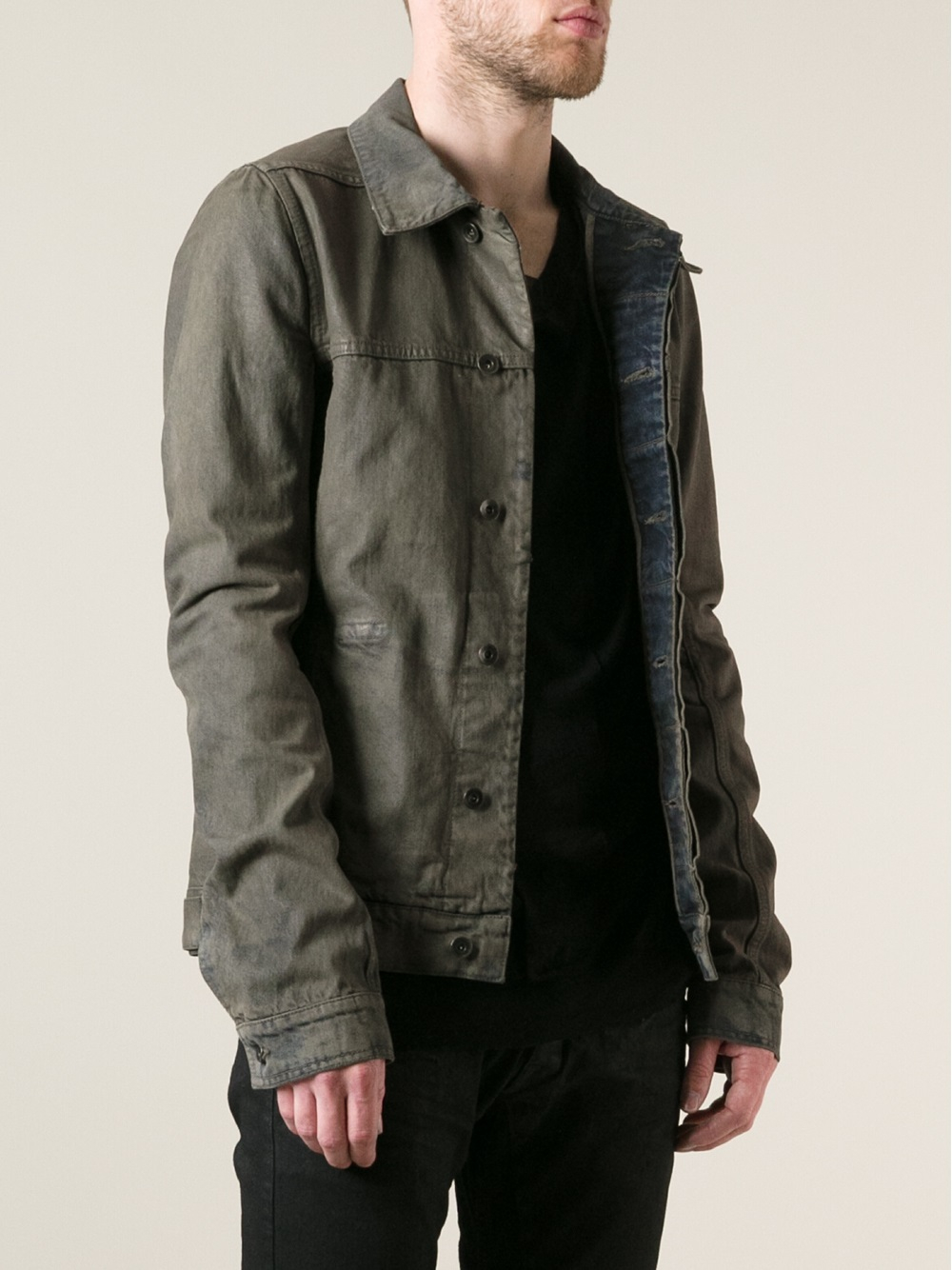 rick owens worker jacket
