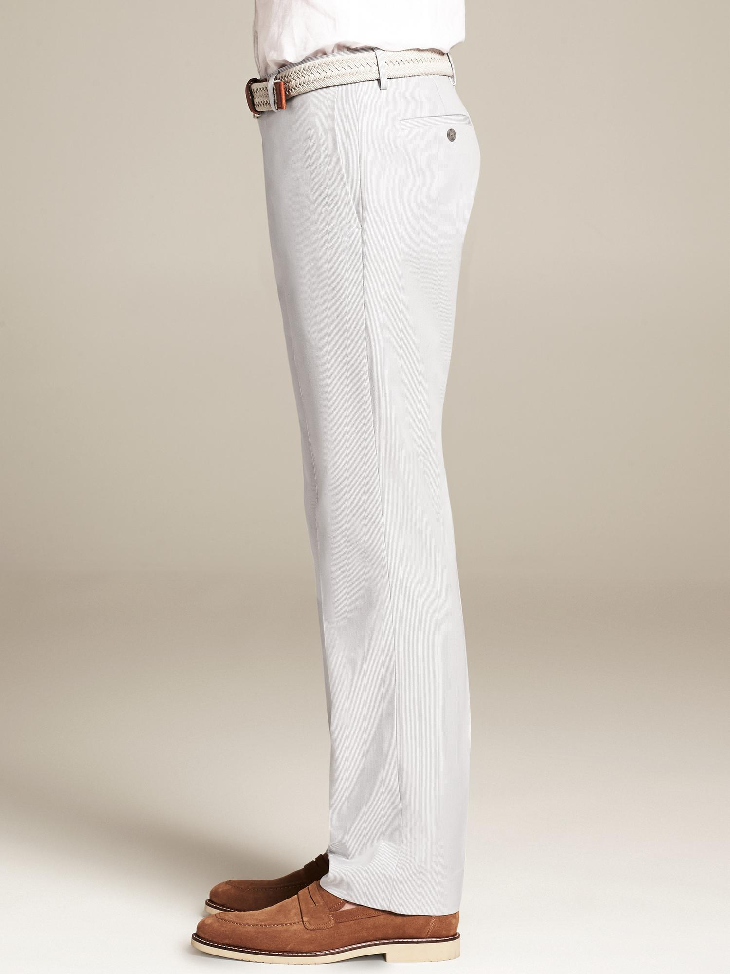 Banana Republic Tailored SlimFit NonIron Pinstripe Cotton Pant in