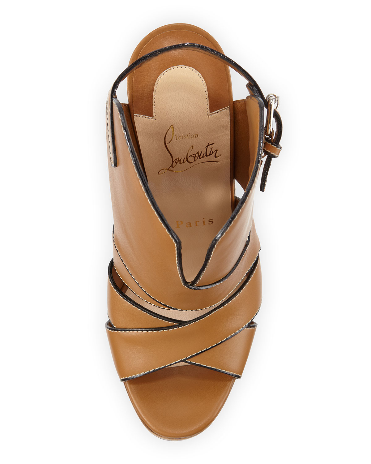 Christian louboutin Apron Lili Cutout High-vamp Red Sole Sandal in ...