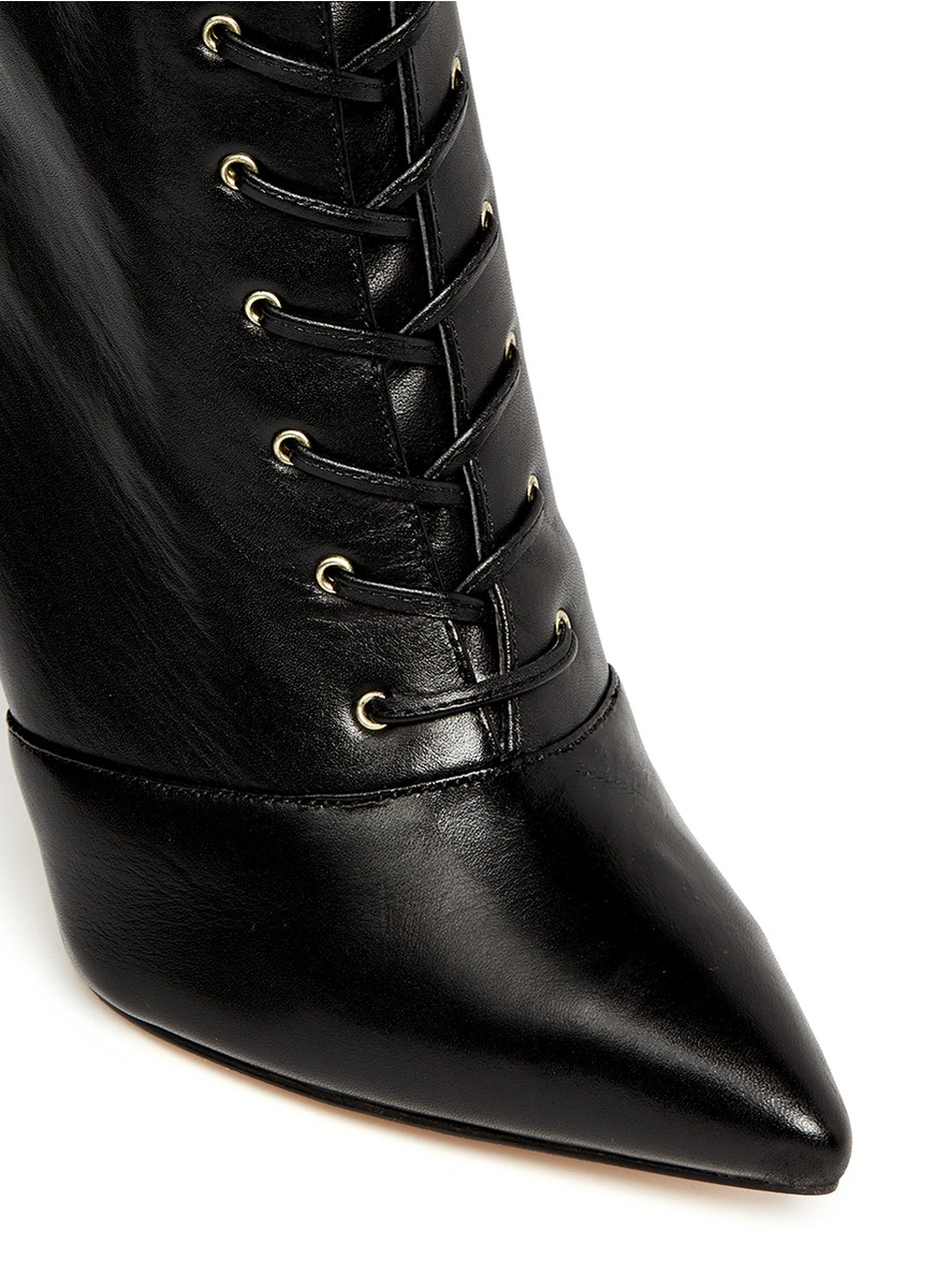 All Listings Shop Lace-up Mixed Leather Boot, Black from See by Chloe at Bergdorf Goodman, where you'll find free shipping on a fantastic selection of unparalleled designer fashion.