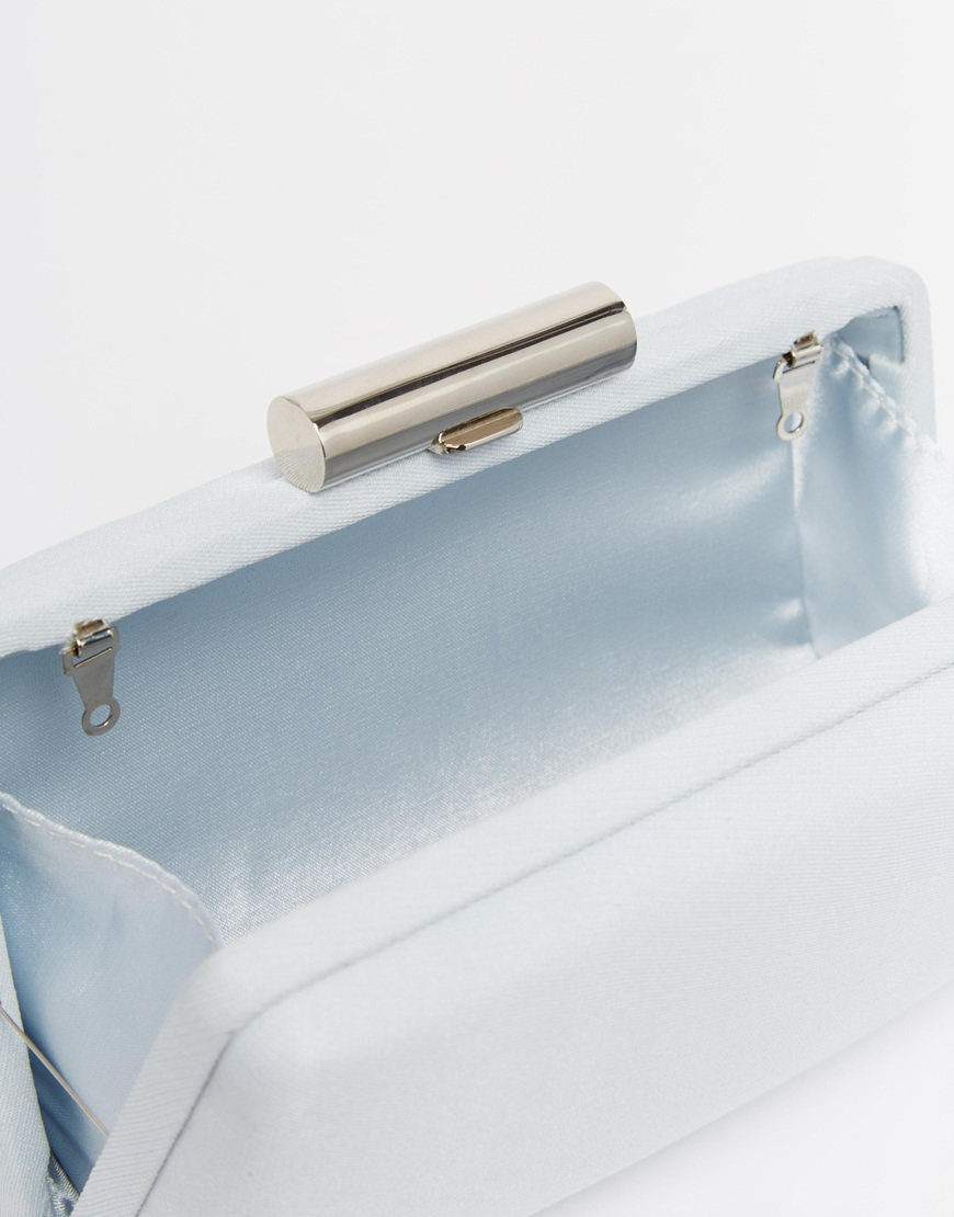 light blue evening bag