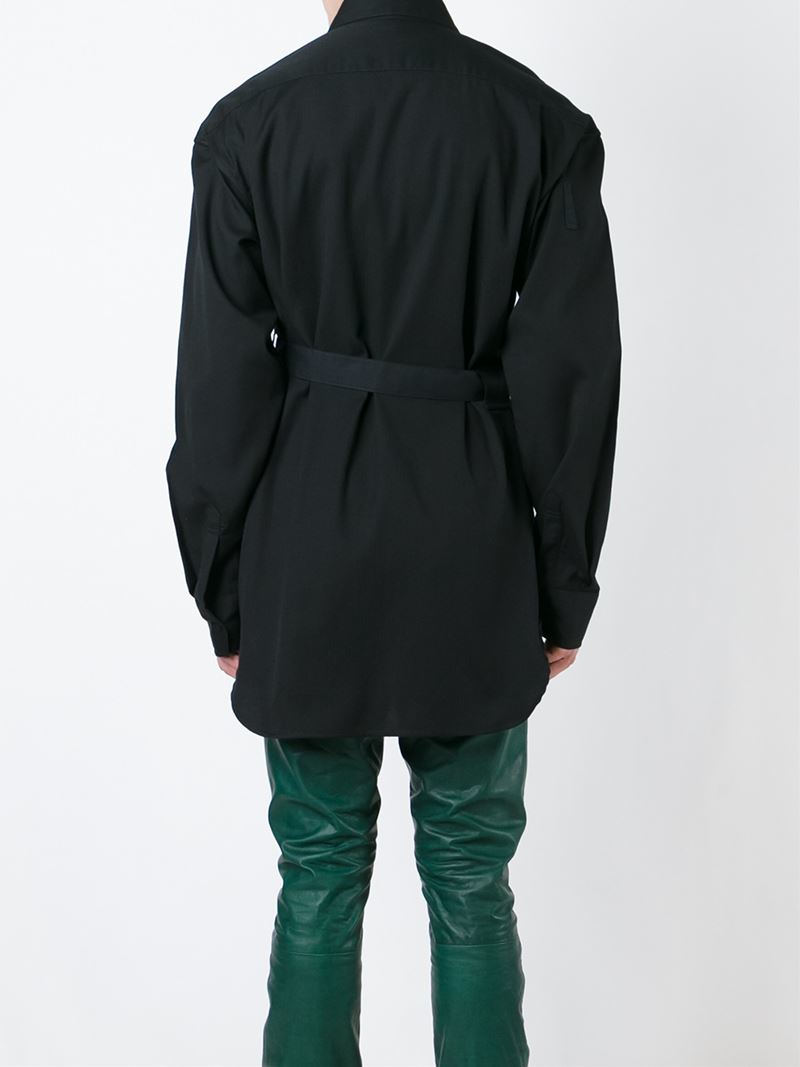 Ann Demeulemeester Belted Shirt in 