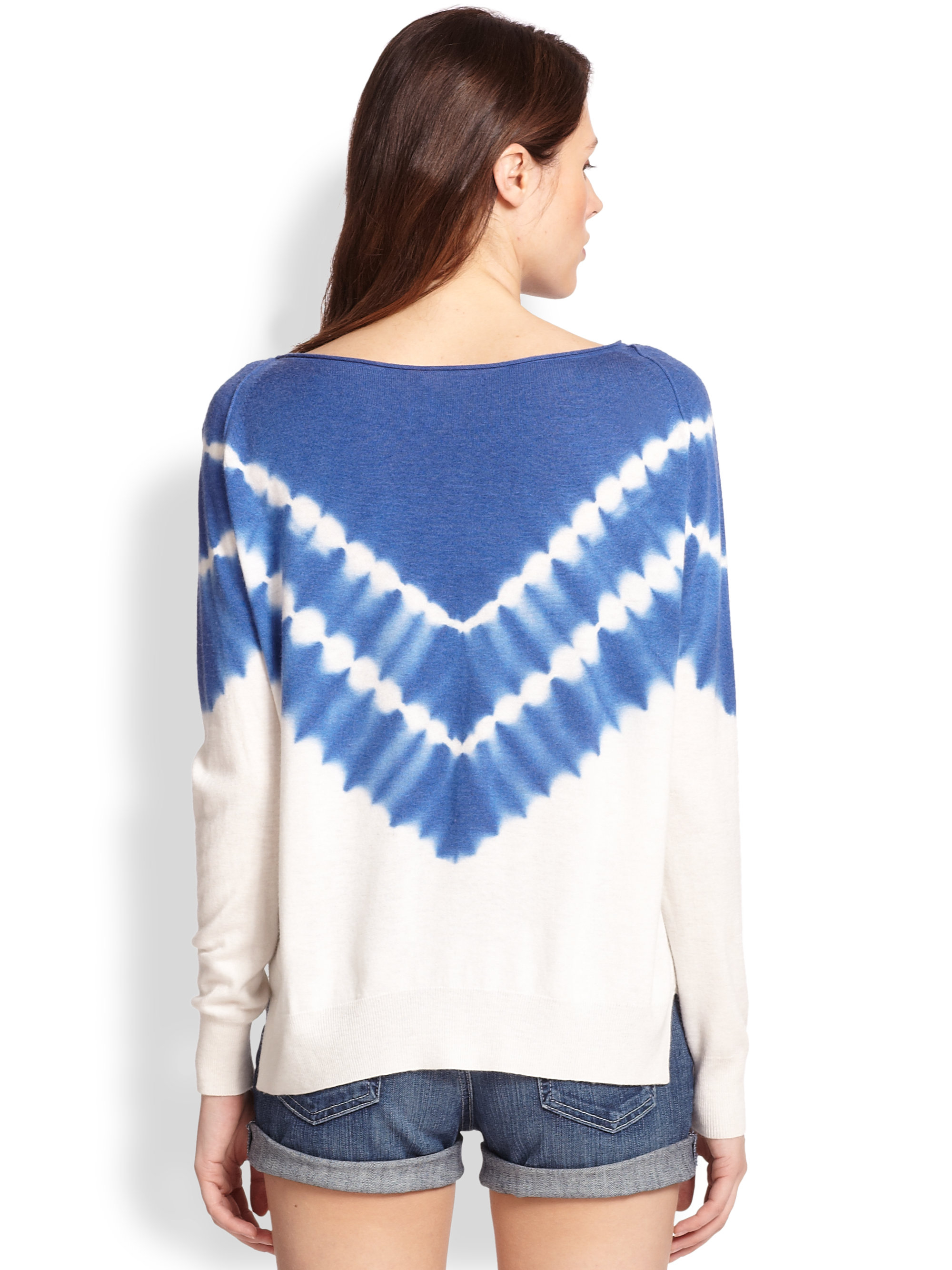 Joie Emari Slouchy Tiedye Sweater in Blue | Lyst