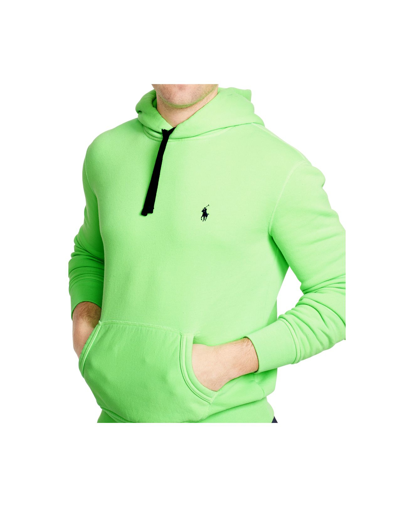 Polo Ralph Lauren Us Open Neon Fleece Hoodie in Green for Men | Lyst