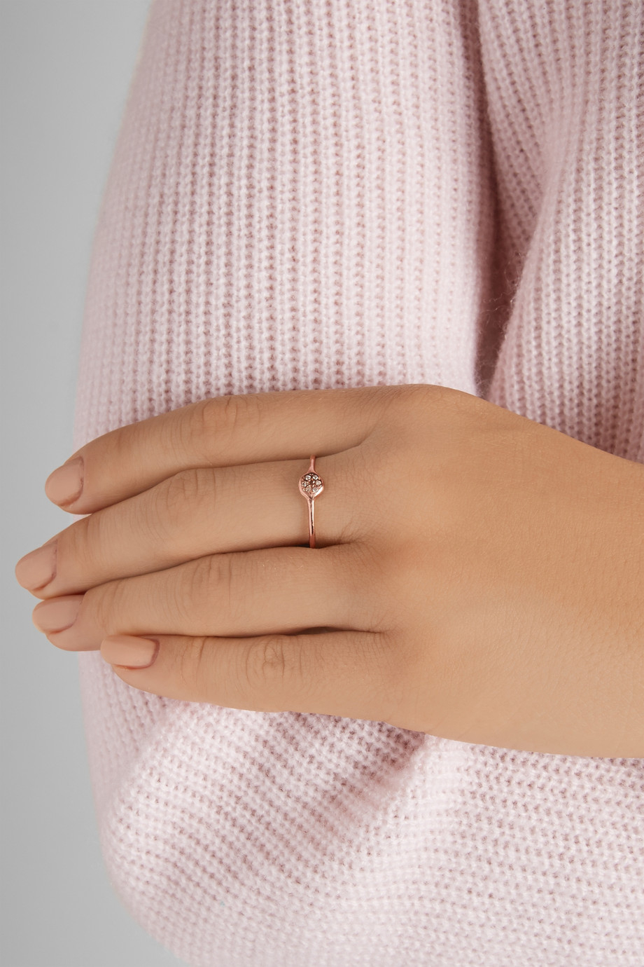 Scosha Lolli 10 Karat Rose Gold Diamond Ring In Metallic Lyst