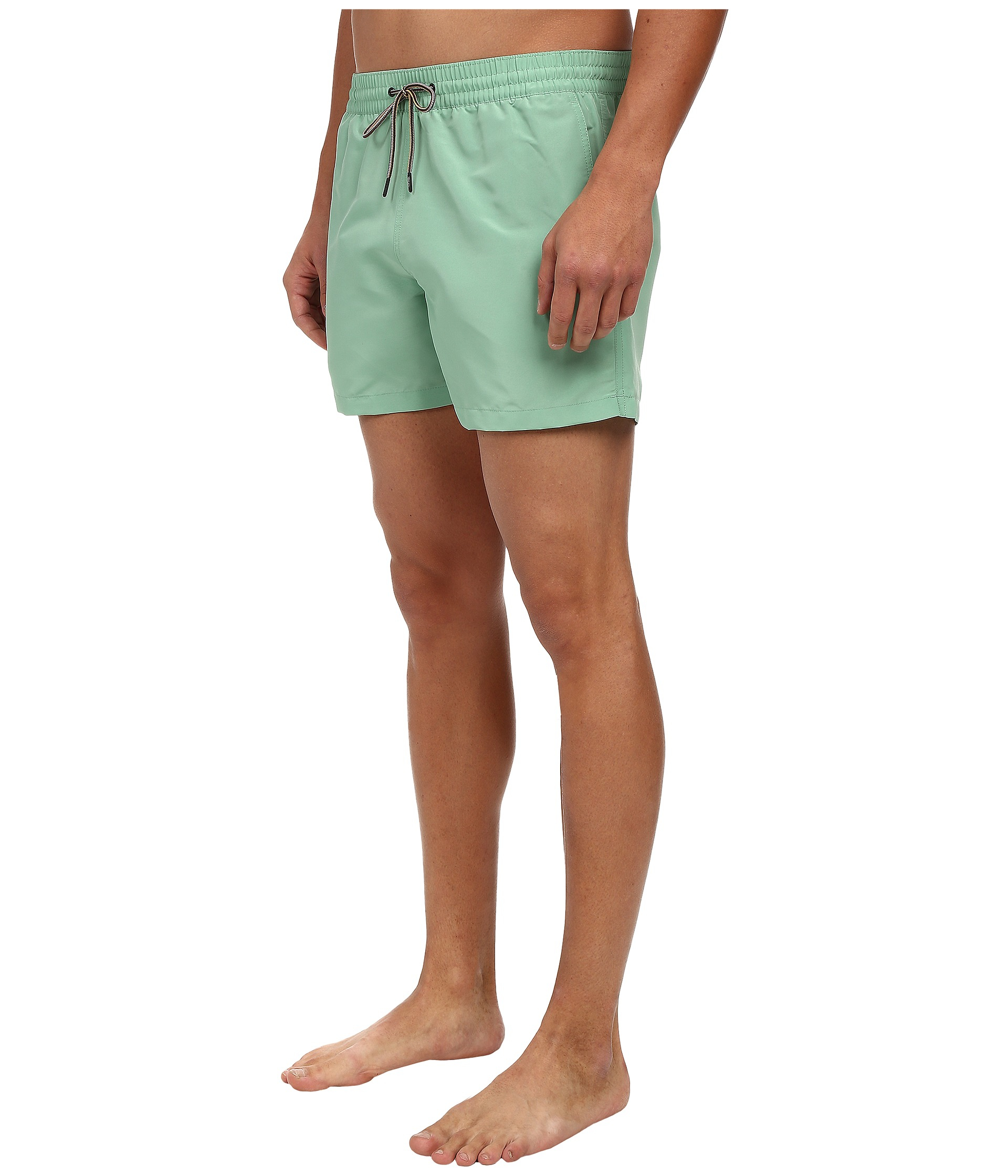 mint green swim shorts