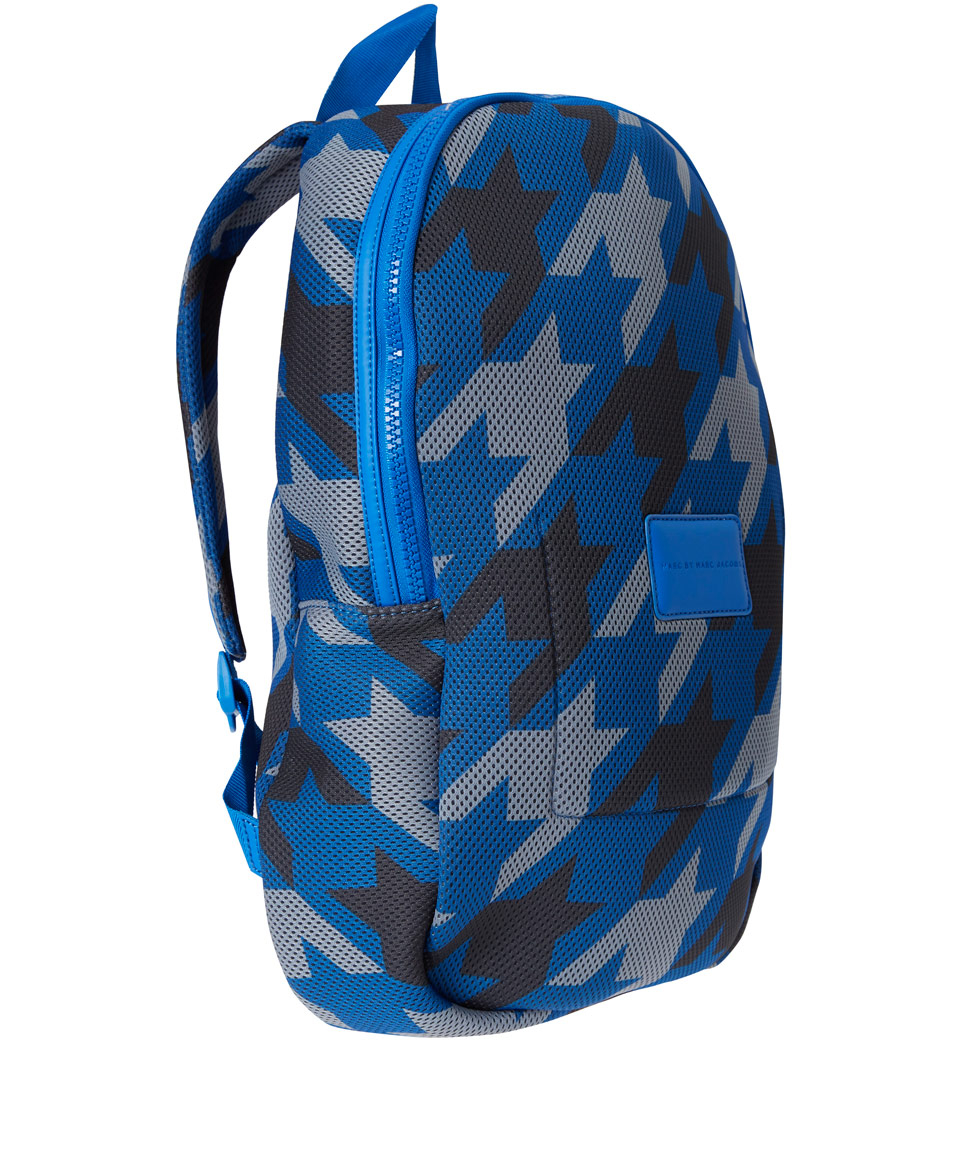 Lyst - Marc By Marc Jacobs Blue Houndstooth Mesh Backpack in Blue