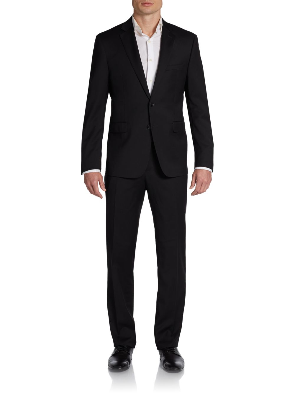 Calvin klein Extreme Slimfit Wool Suit in Black for Men Lyst