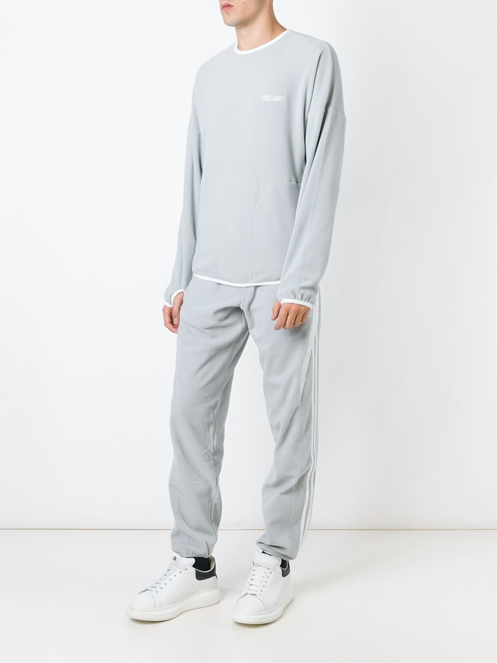 adidas Originals ' X Palace' Fleece Joggers in Grey (Gray) for Men - Lyst