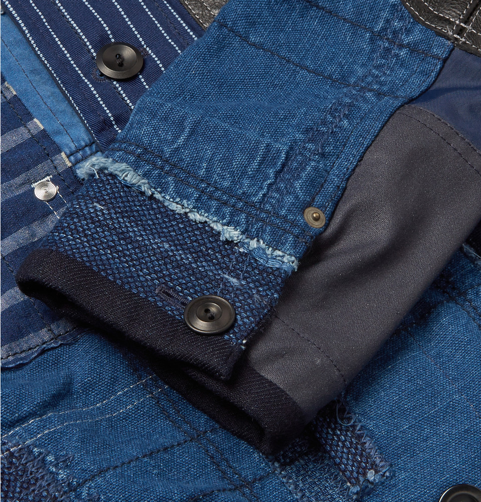 Junya watanabe Denim Patchwork Jacket in Blue for Men | Lyst