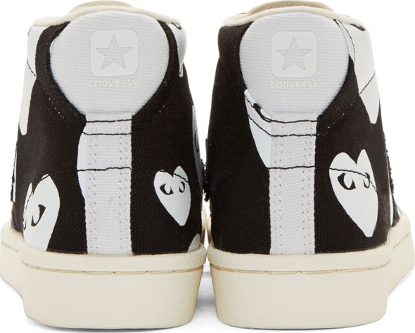 Play Comme Garçons Black & Print Converse Edition High-top Sneakers | Lyst