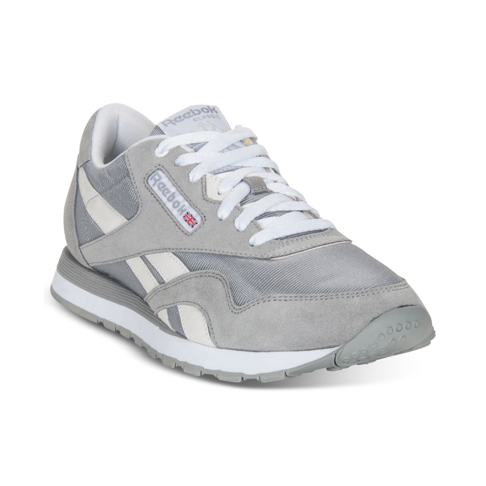reebok gray sneakers