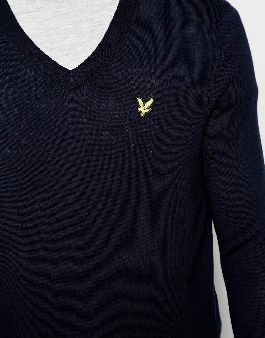 lyle and scott merino wool jumper