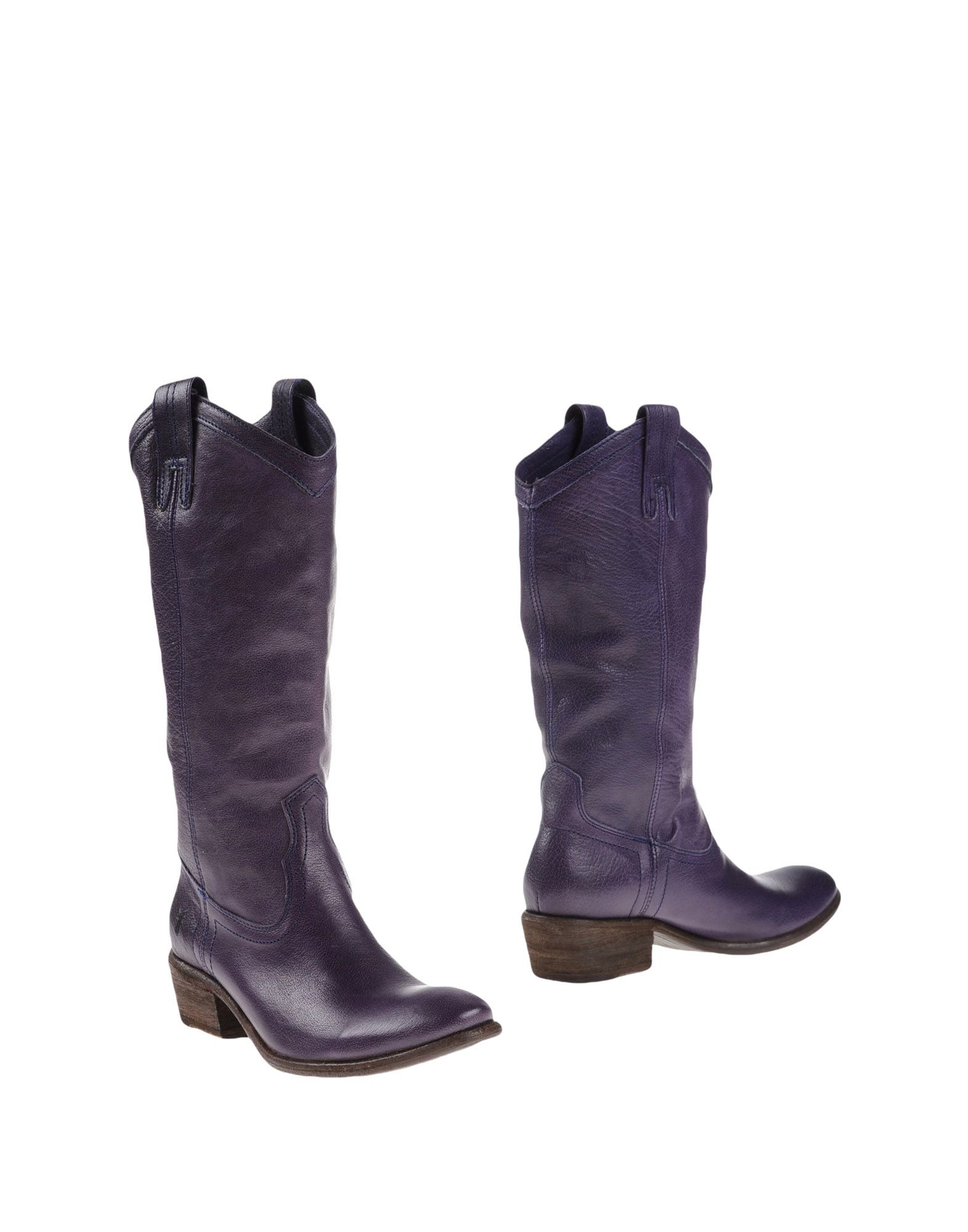 purple frye boots