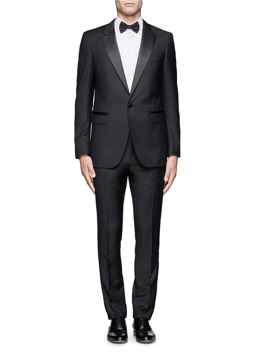 satin side stripe trousers