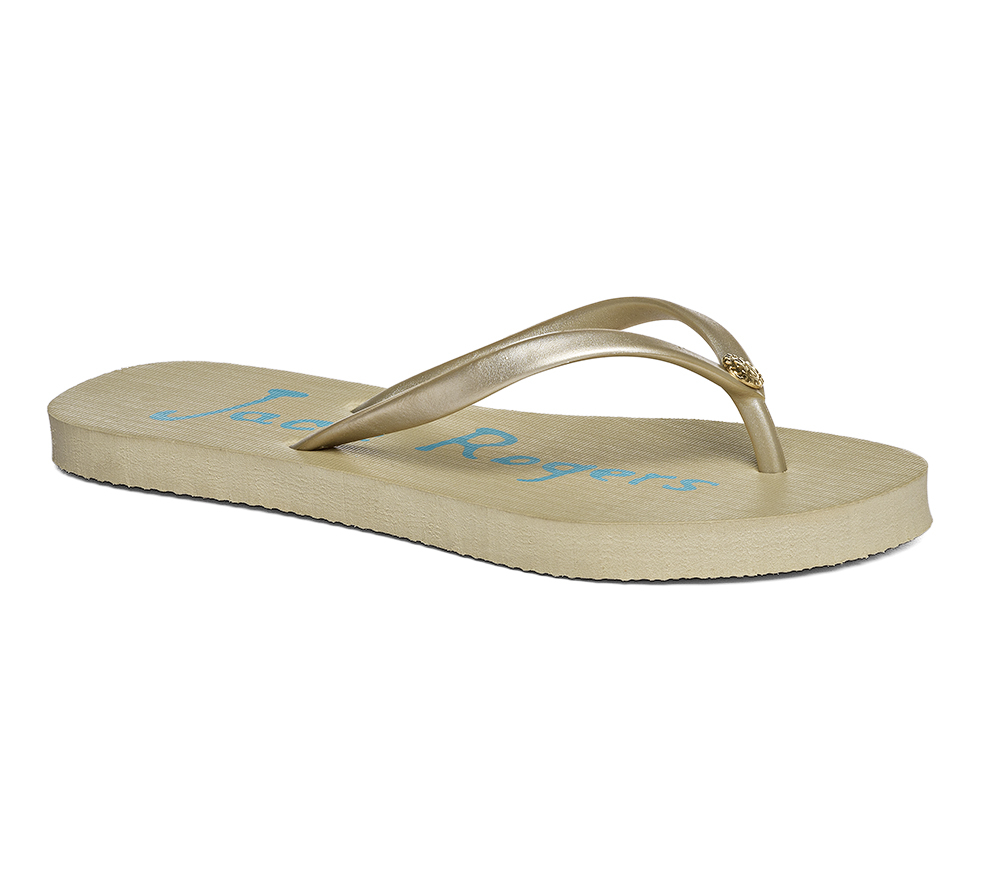 Jack rogers Skye Flip Flop in Metallic Lyst