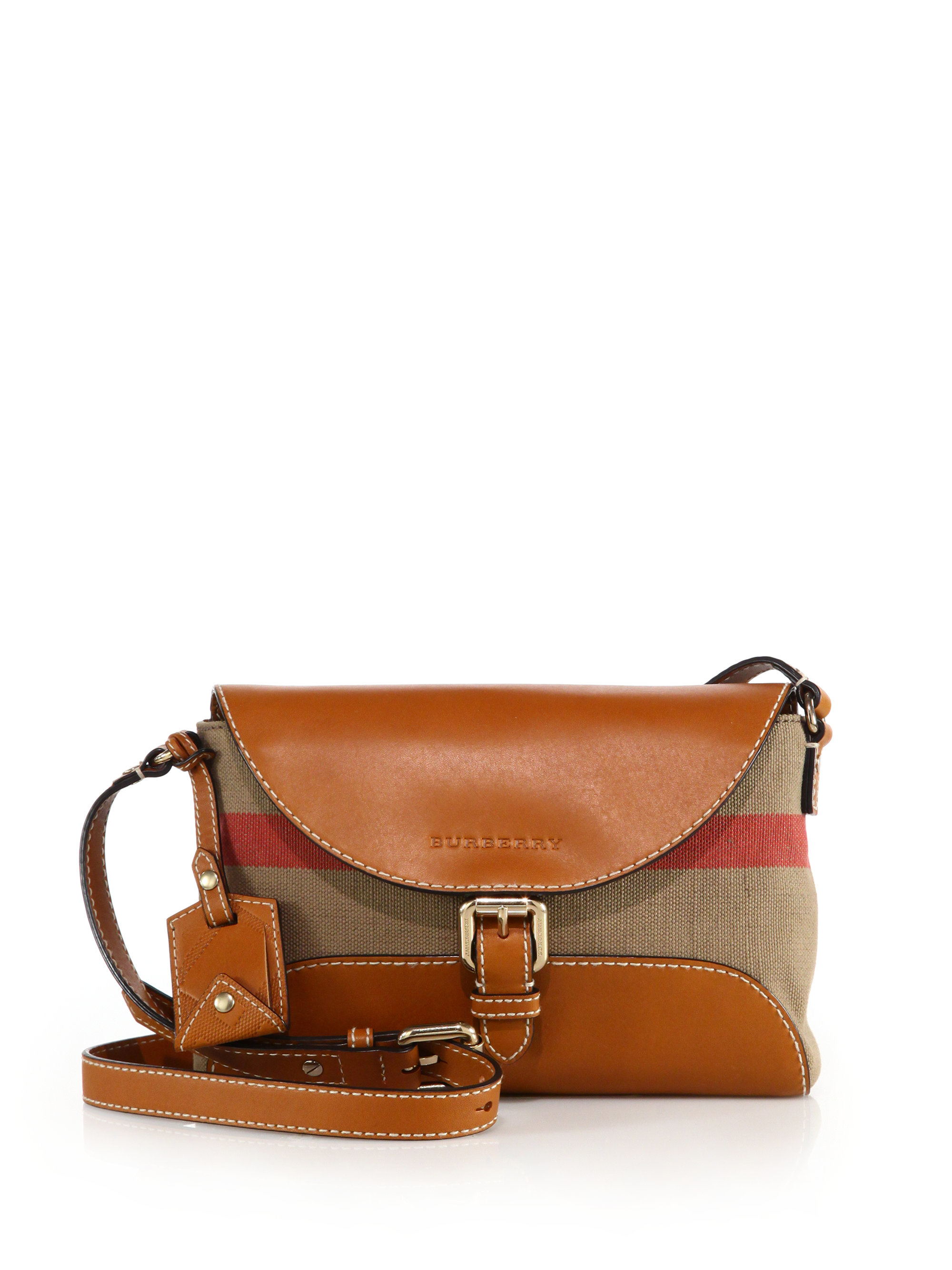 BURBERRY Smoked Trench Coated Canvas Hartham Crossbody Bag