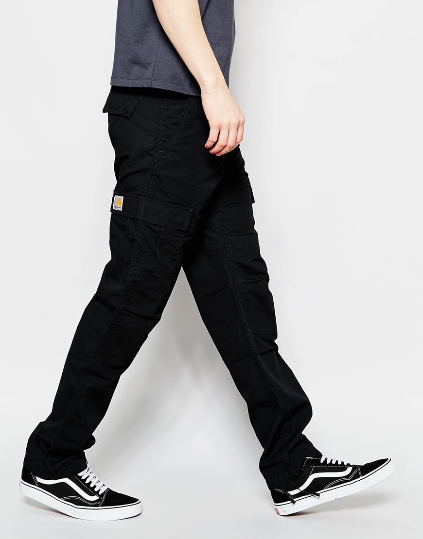 Carhartt WIP Cotton Aviation Cargo Pants - Black Rinsed for Men - Lyst